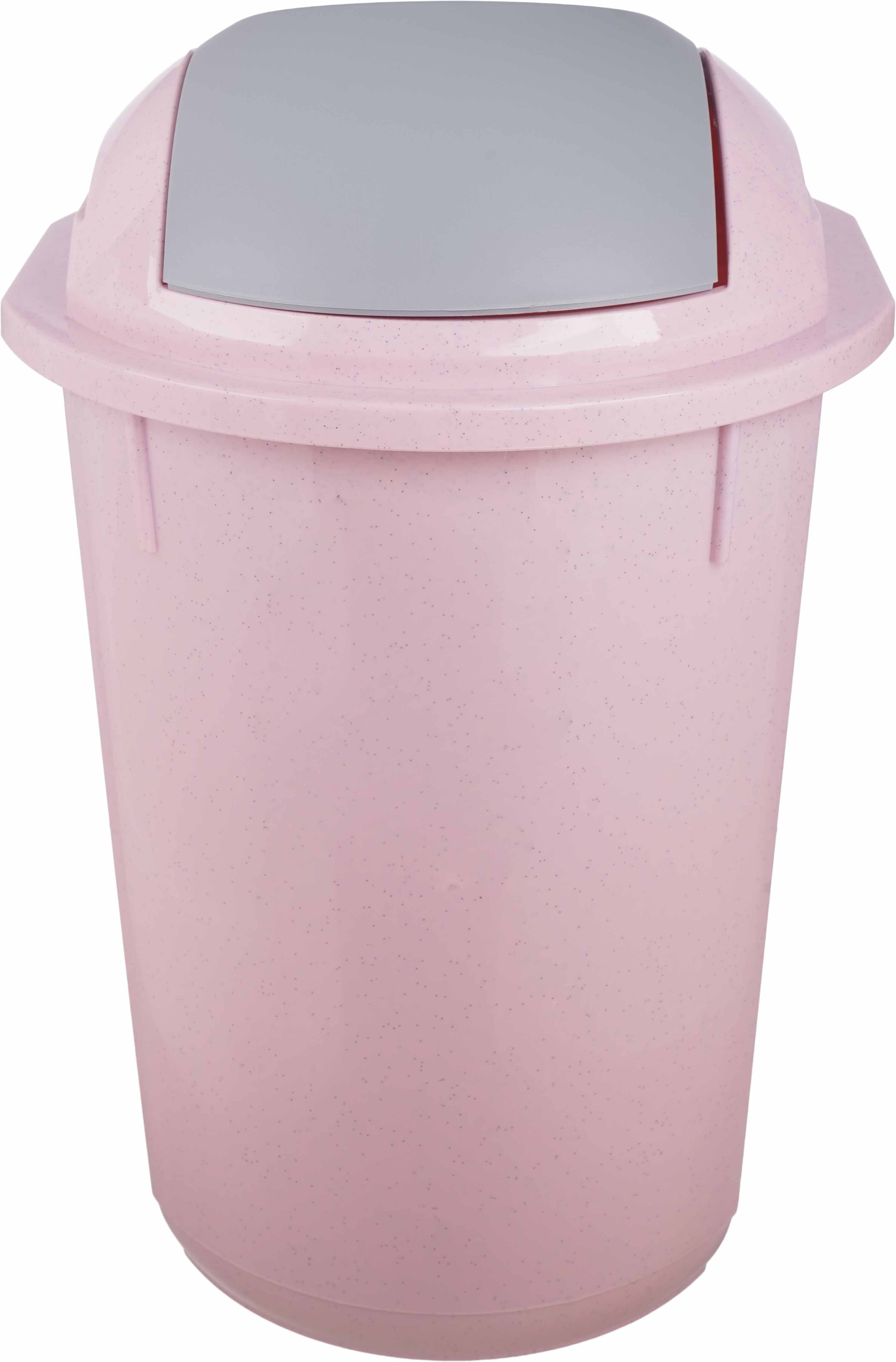 Elite Plastic Trash Bin, 24 liters - Pink