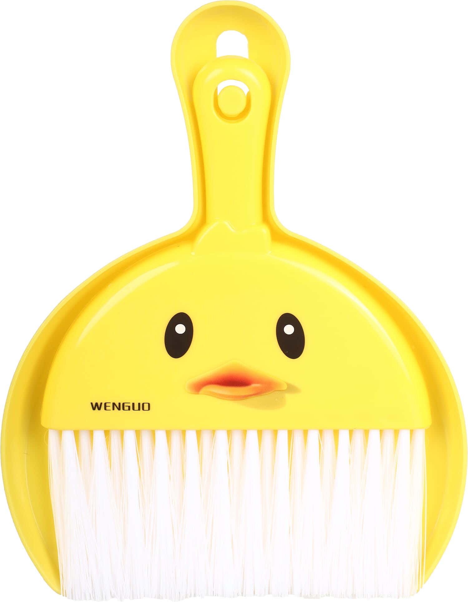 Plastic Mini Cleaning Brush with Shovel, 20 cm - Yellow White