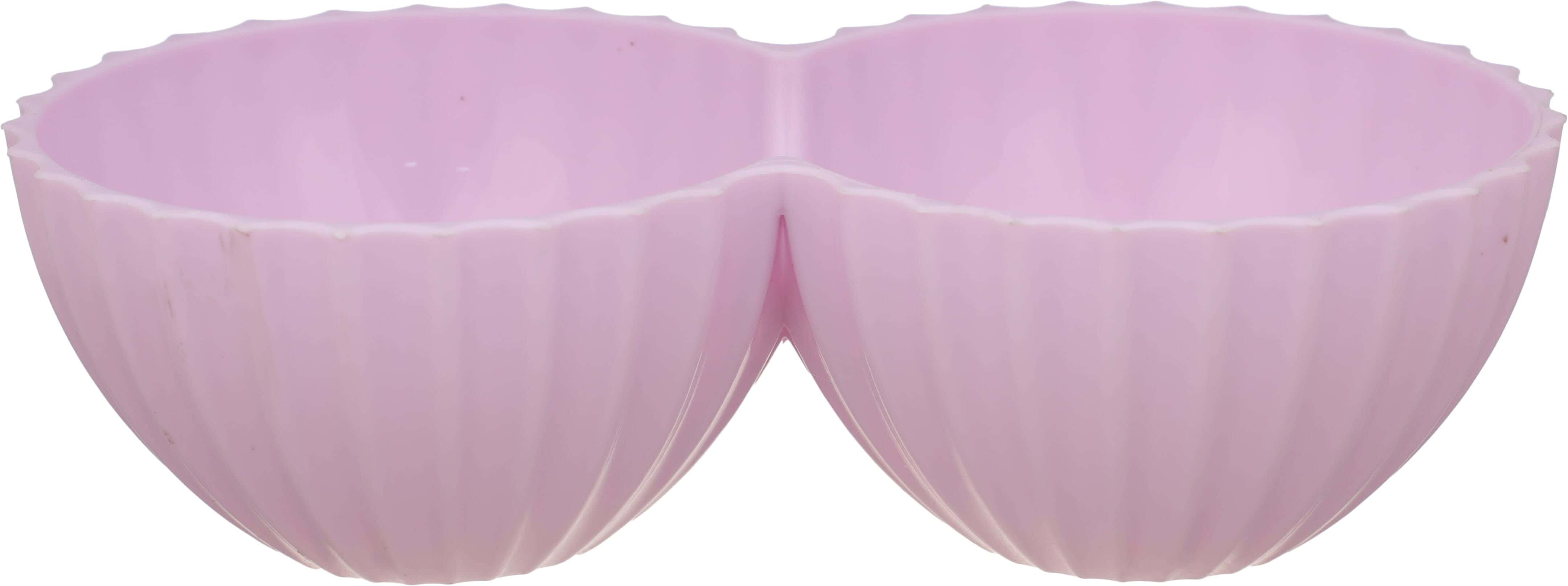 Bassiouny Plast Nut Bowl, 2 Eyes, 19 cm - Mauve