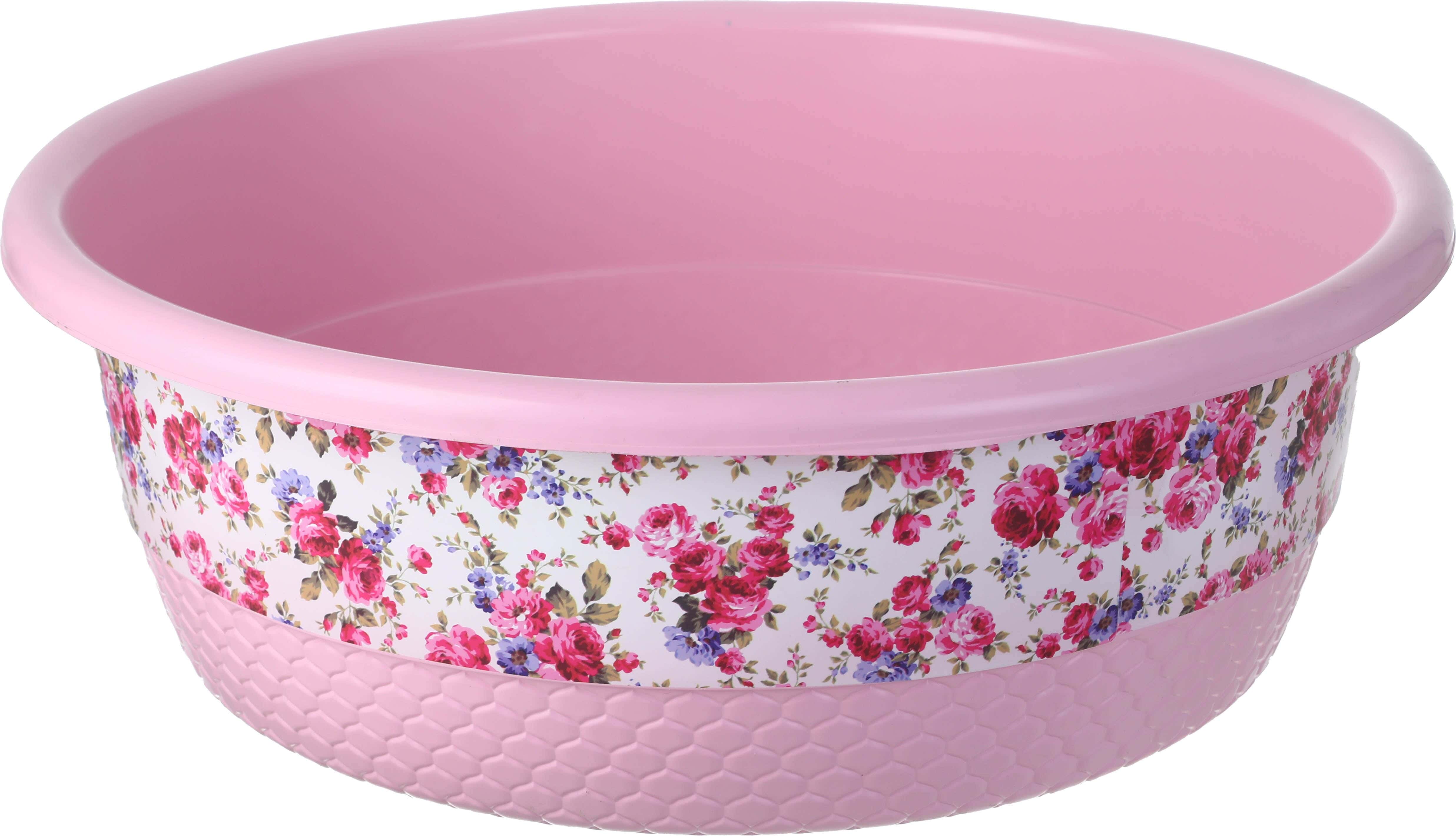 El Helal & Star Plastic Washing Dish, 52 cm - Rose
