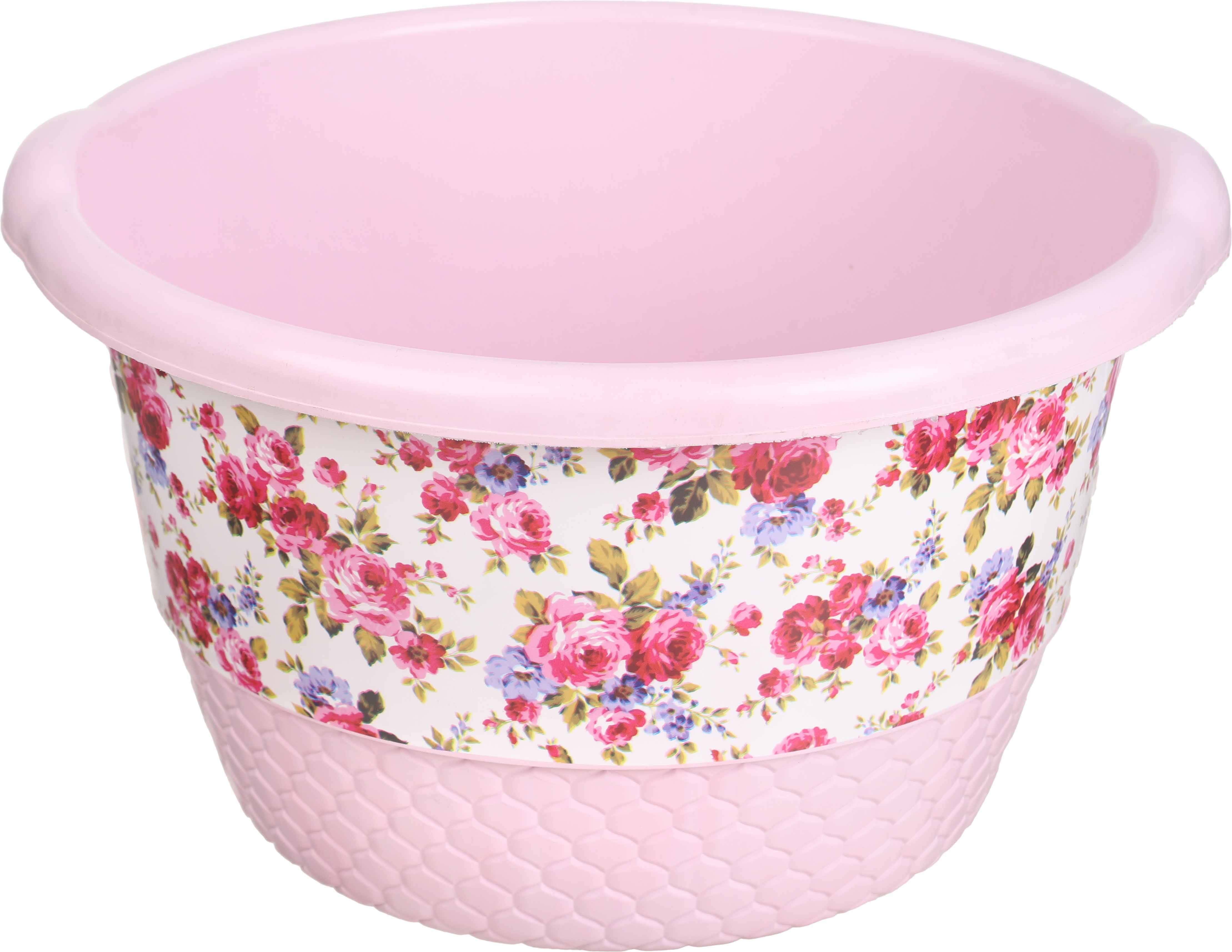 El Helal & Star Plastic Washing Dish, 35 cm - Rose