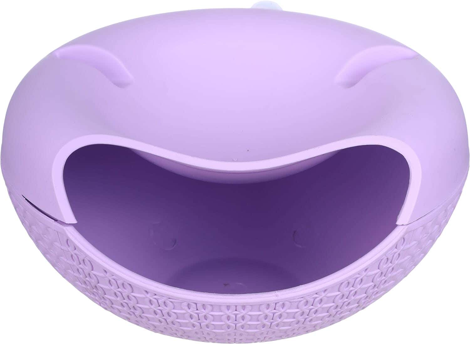 El Helal & Star Plastic Nuts Plate, 12×21.5×21 cm - Mauve