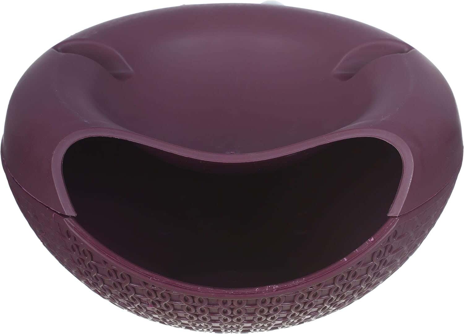 El Helal & Star Plastic Nuts Plate, 12×21.5×21 cm - Purple