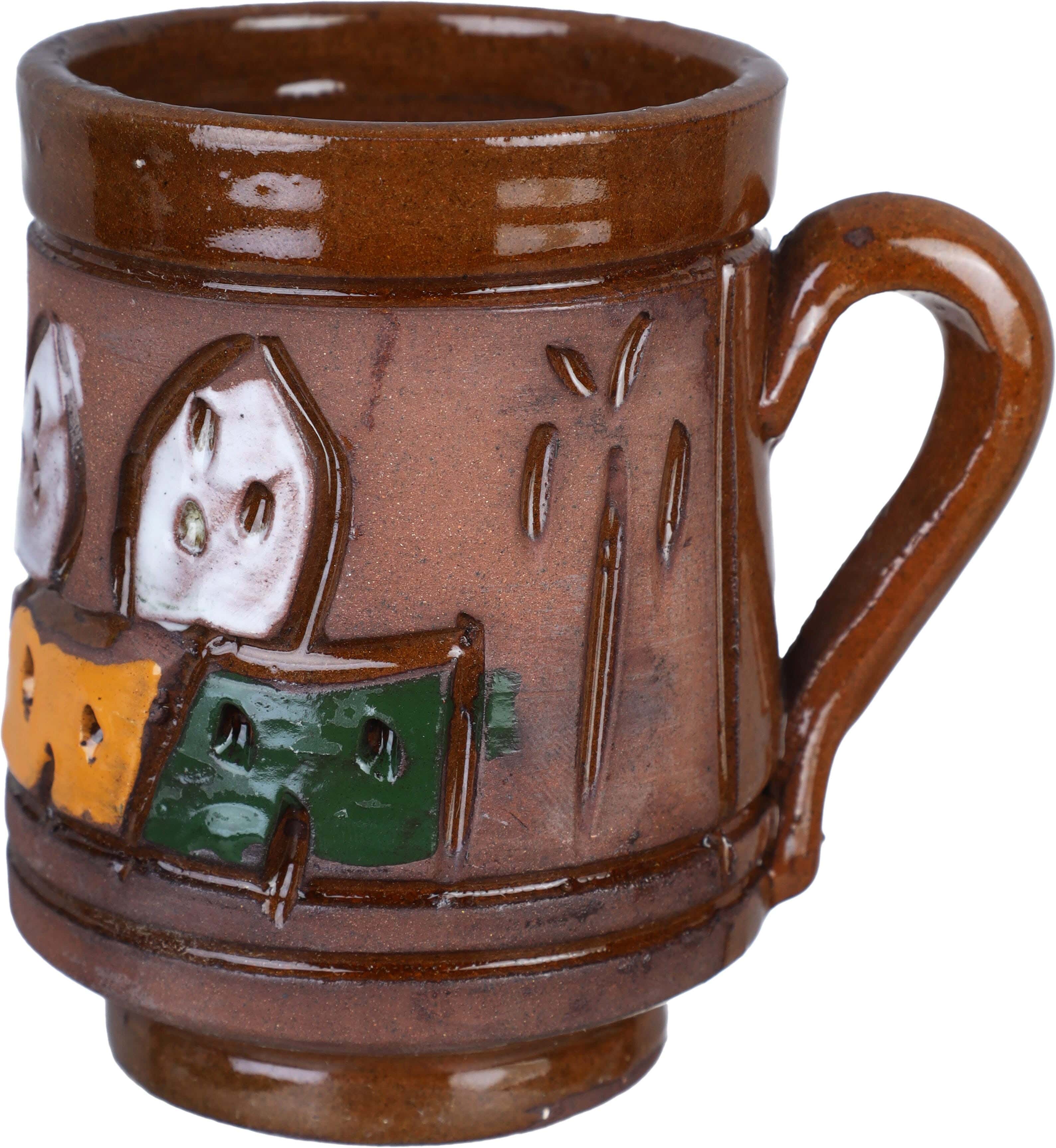 Pottery Tea Mug, 255 ml - Brown