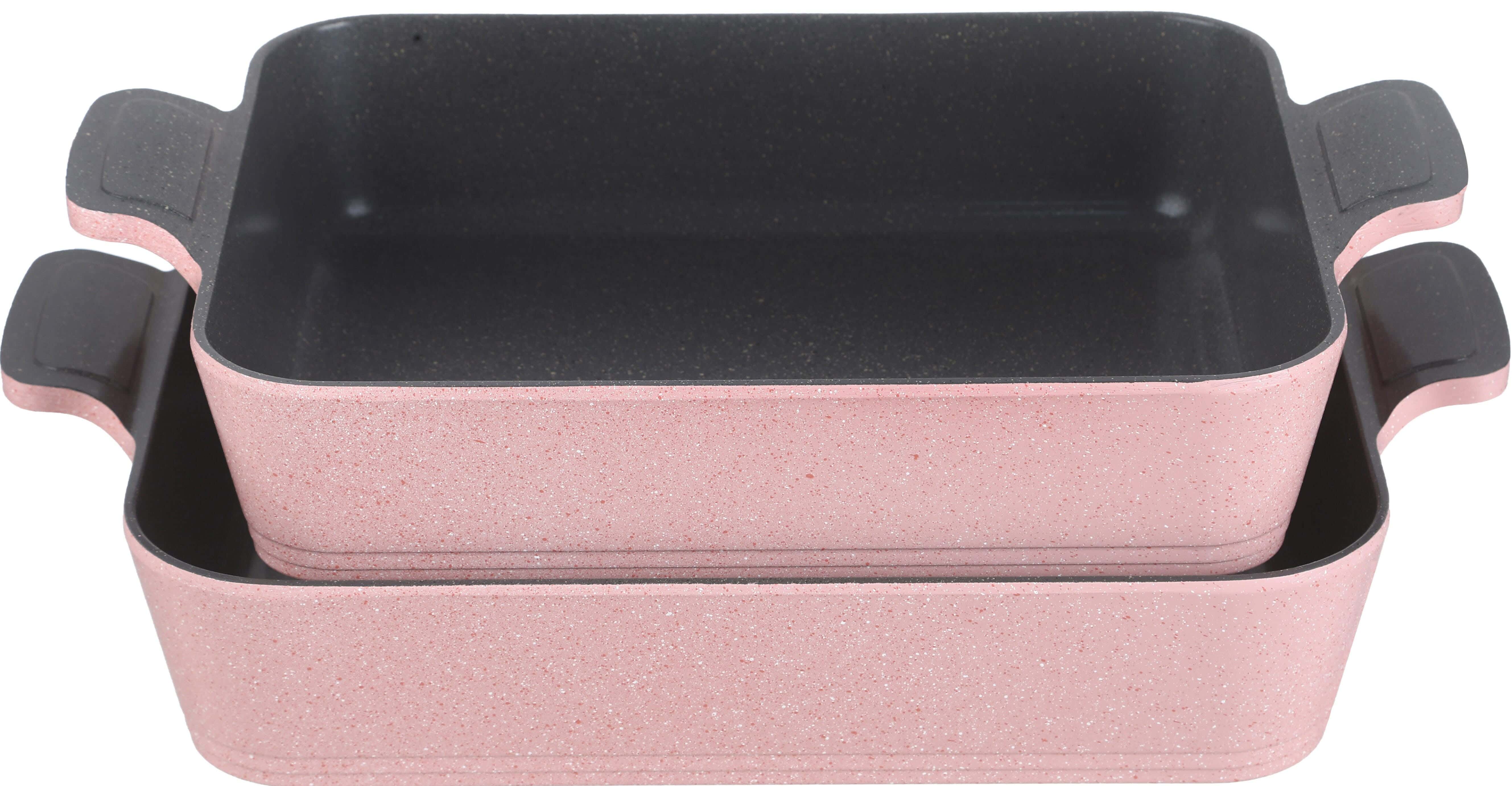 Master Granite Oven Dish Set, 2 Pieces - Rose