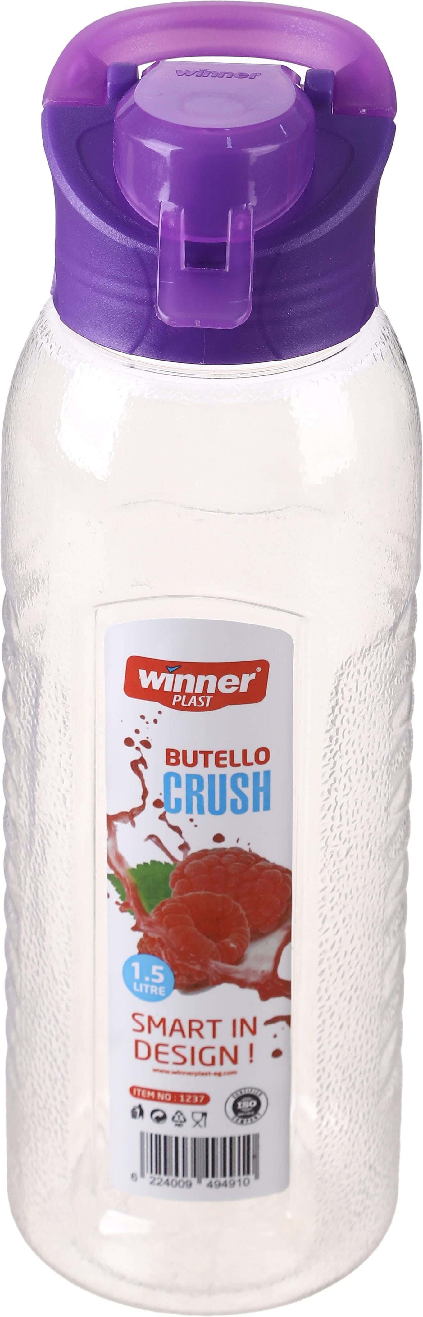 Winner Plast Plastic Juice Bottle, 1.5 Liter - Clear Mauve