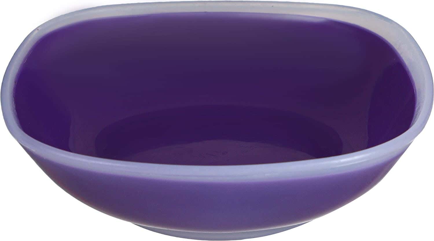 Elhoda Square Plastic Bowl, 14 cm - Purple