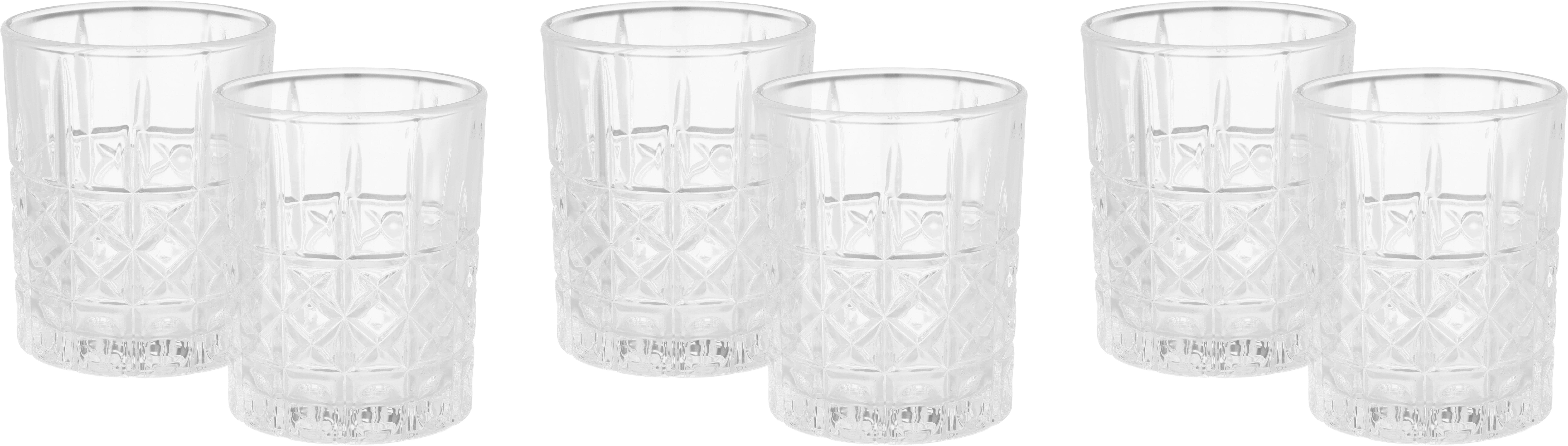 Blink Max Glass Cups Set, 6 Pieces, 343 ml - Clear