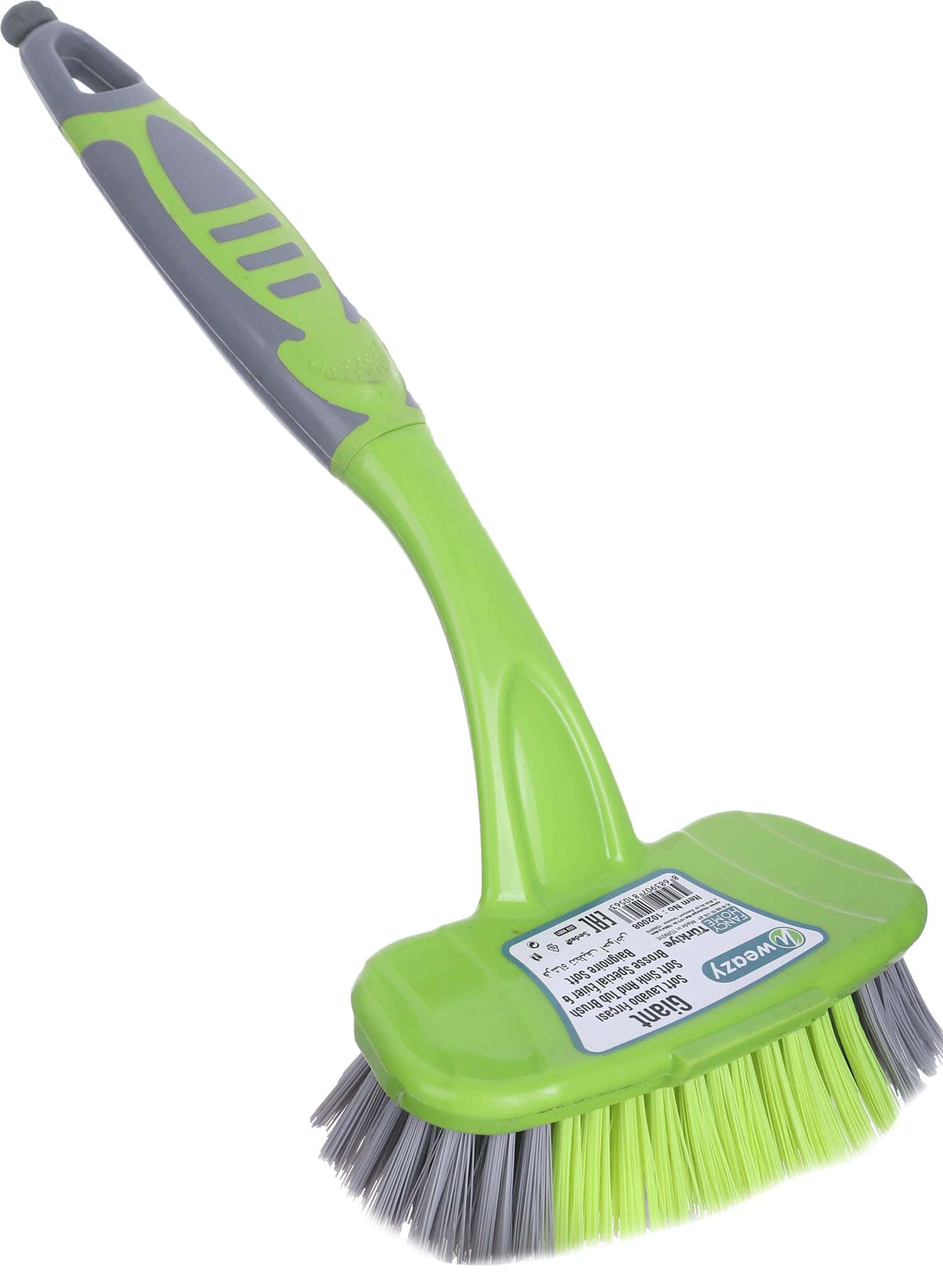Weazy Plastic Sink Cleaning Brush, 24×11 cm - Green Grey