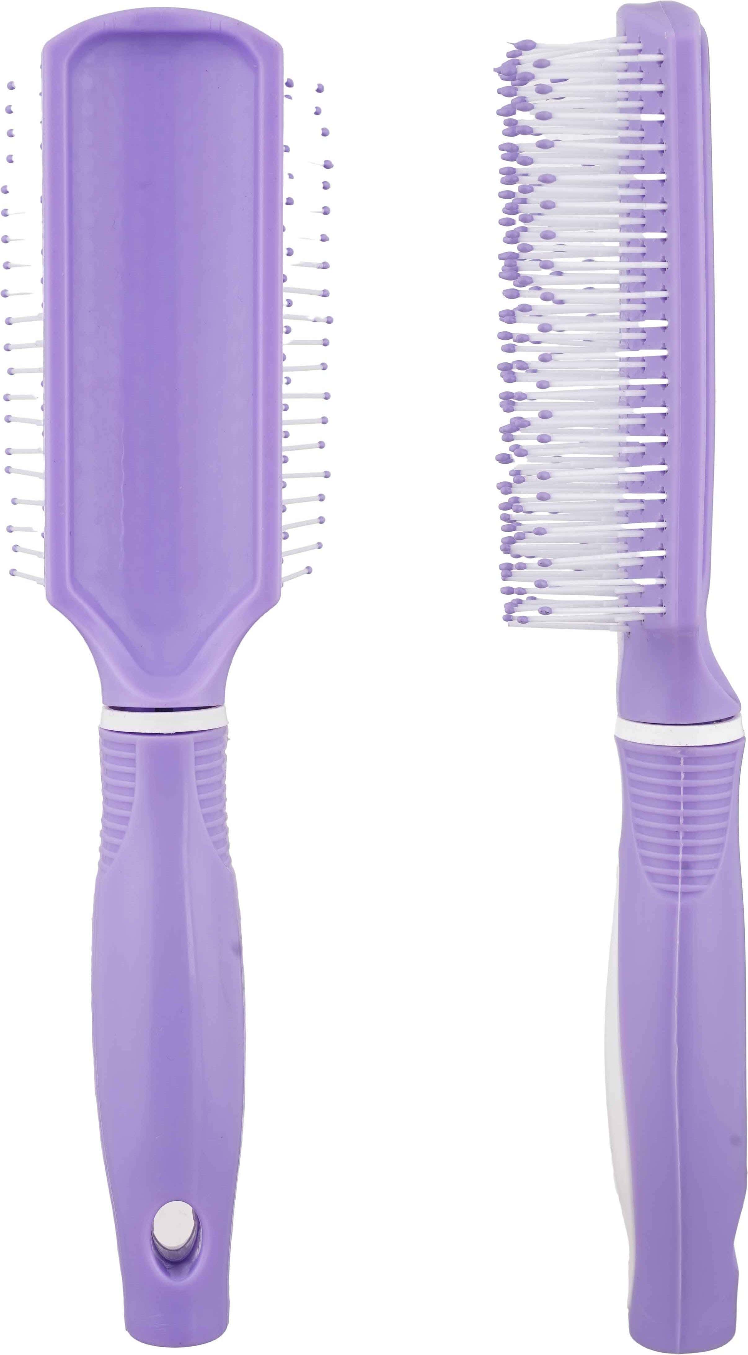 Plastic Hair Brush for Hair Styling, 23 cm - Mauve White