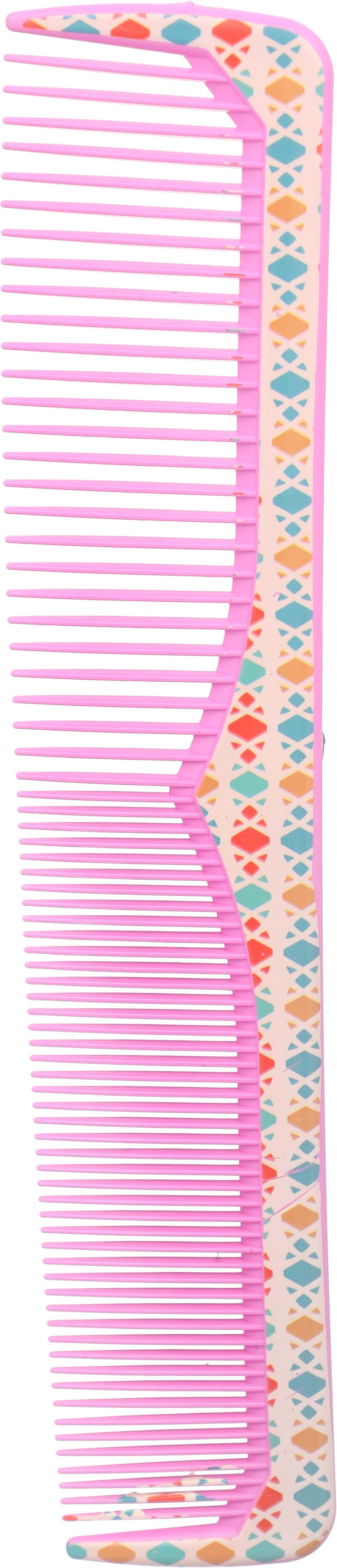 Plastic Comb, 2 Sides, 21.5 cm - Fuchsia