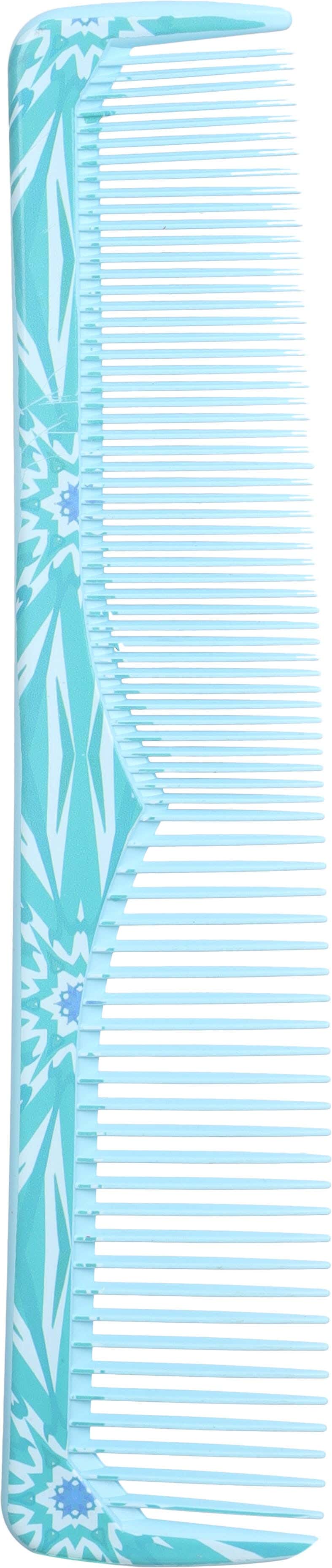 Plastic Comb, 2 Sides, 21.5 cm - Turquoise