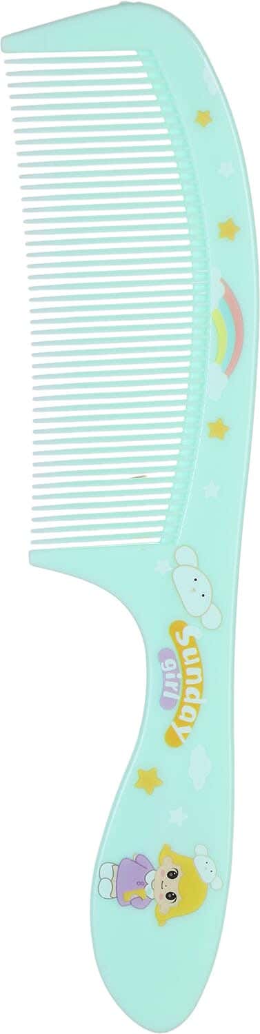 Plastic Children's Comb, 21 cm - Light Green