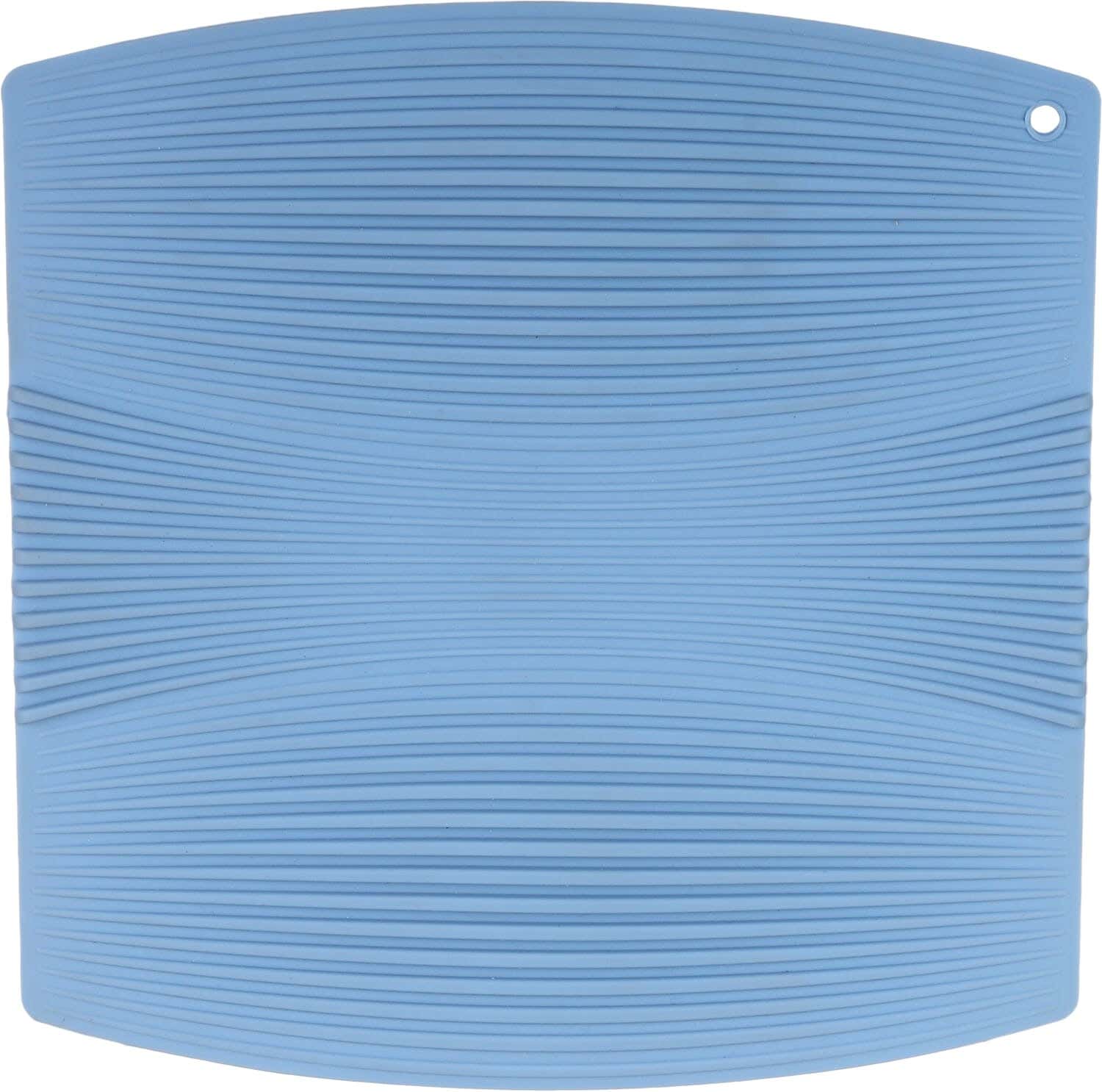Silicone Square Heating Base, 20×20 cm - Light Blue