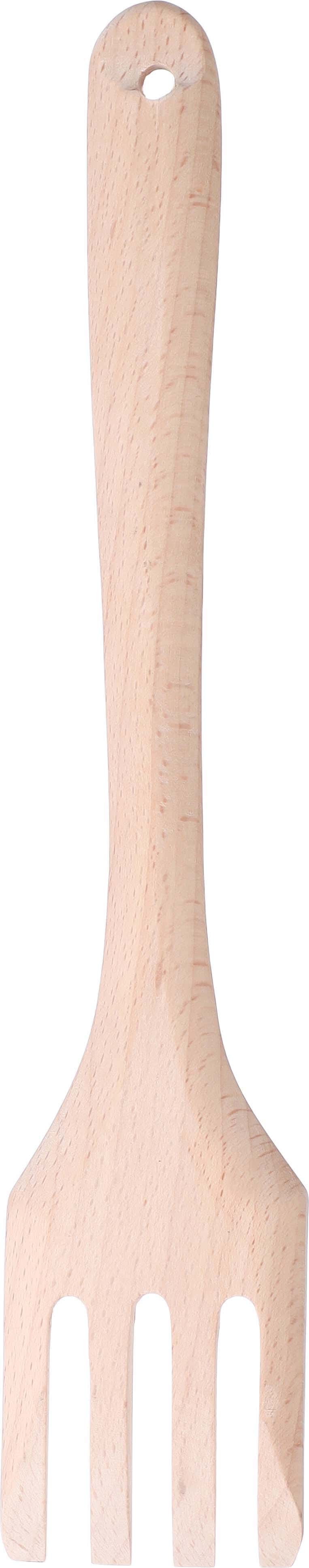elsaudi Beech Wood Serving Fork, 34 cm - Wooden