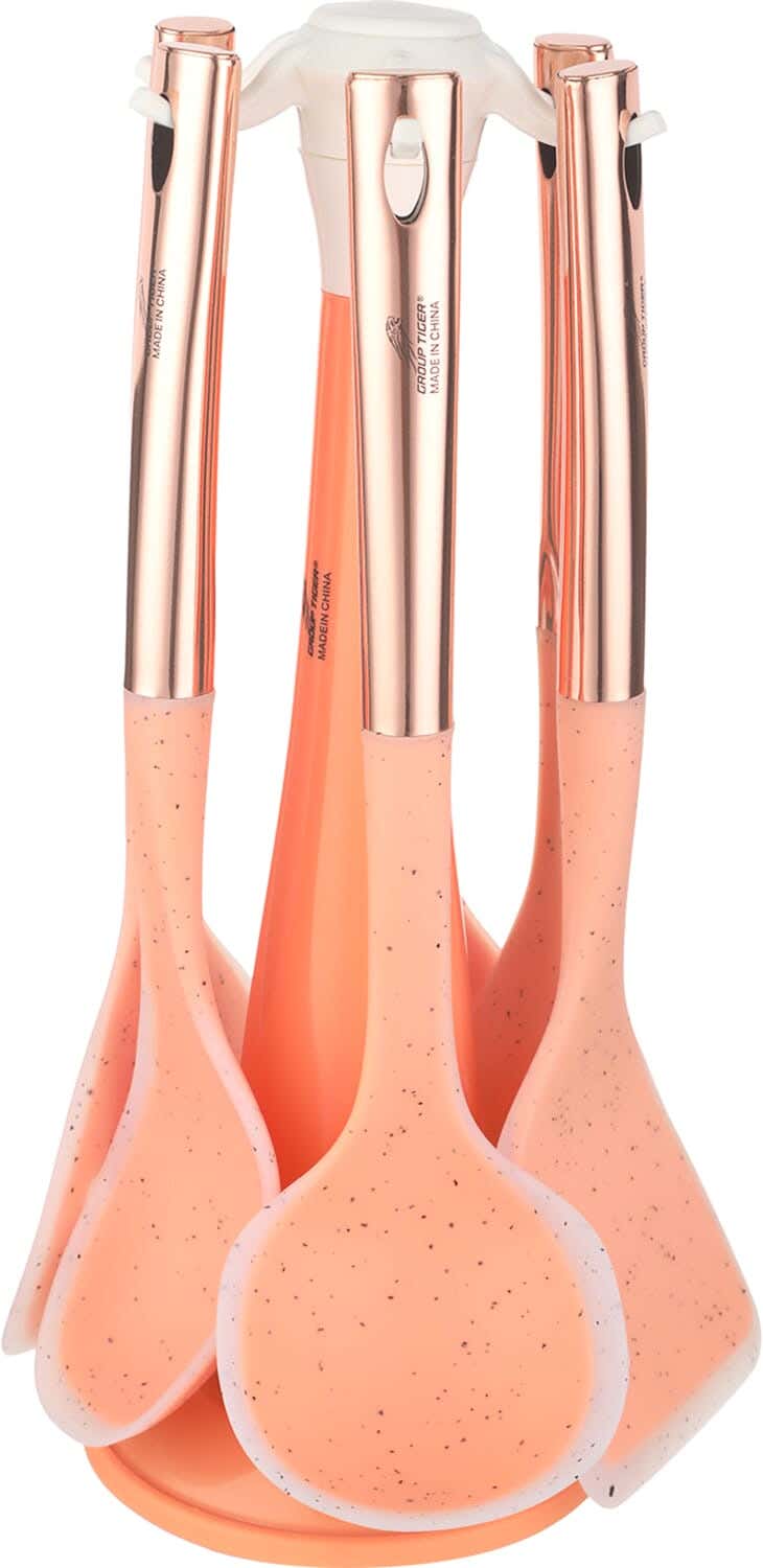 Group Tiger Silicone Serving Set, 6 Pieces, In addition to - Orange Copper