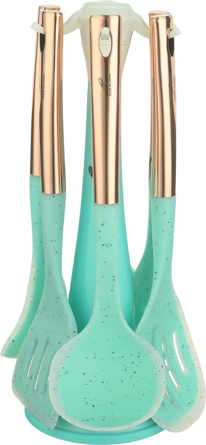 Group Tiger Silicone Serving Set, 6 Pieces, In addition to - Turquoise Copper