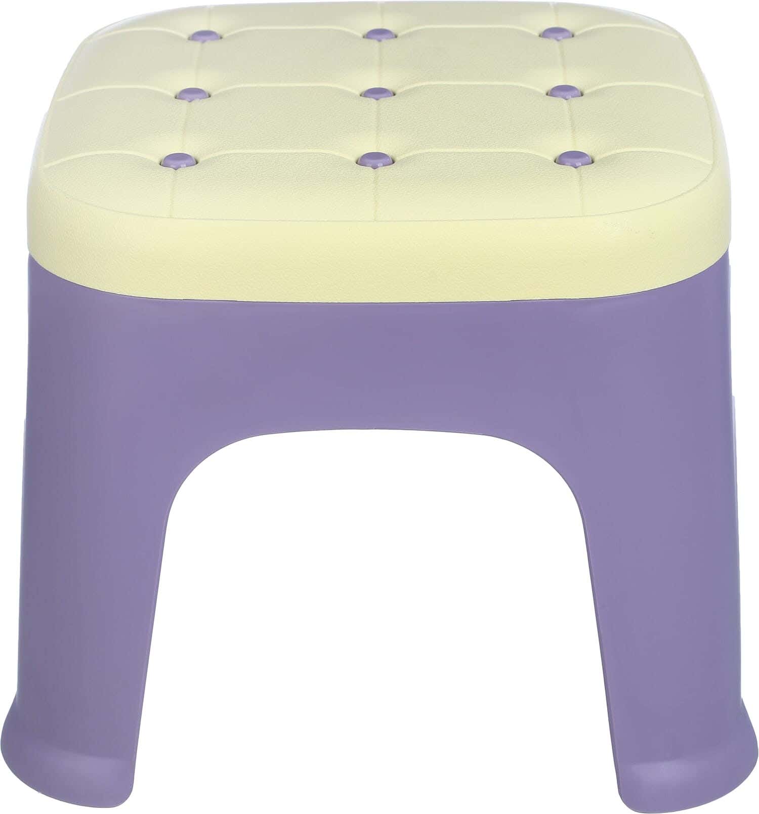 Al Wataneya Plastic Chair, 25×25×24 cm - Mauve Yellow