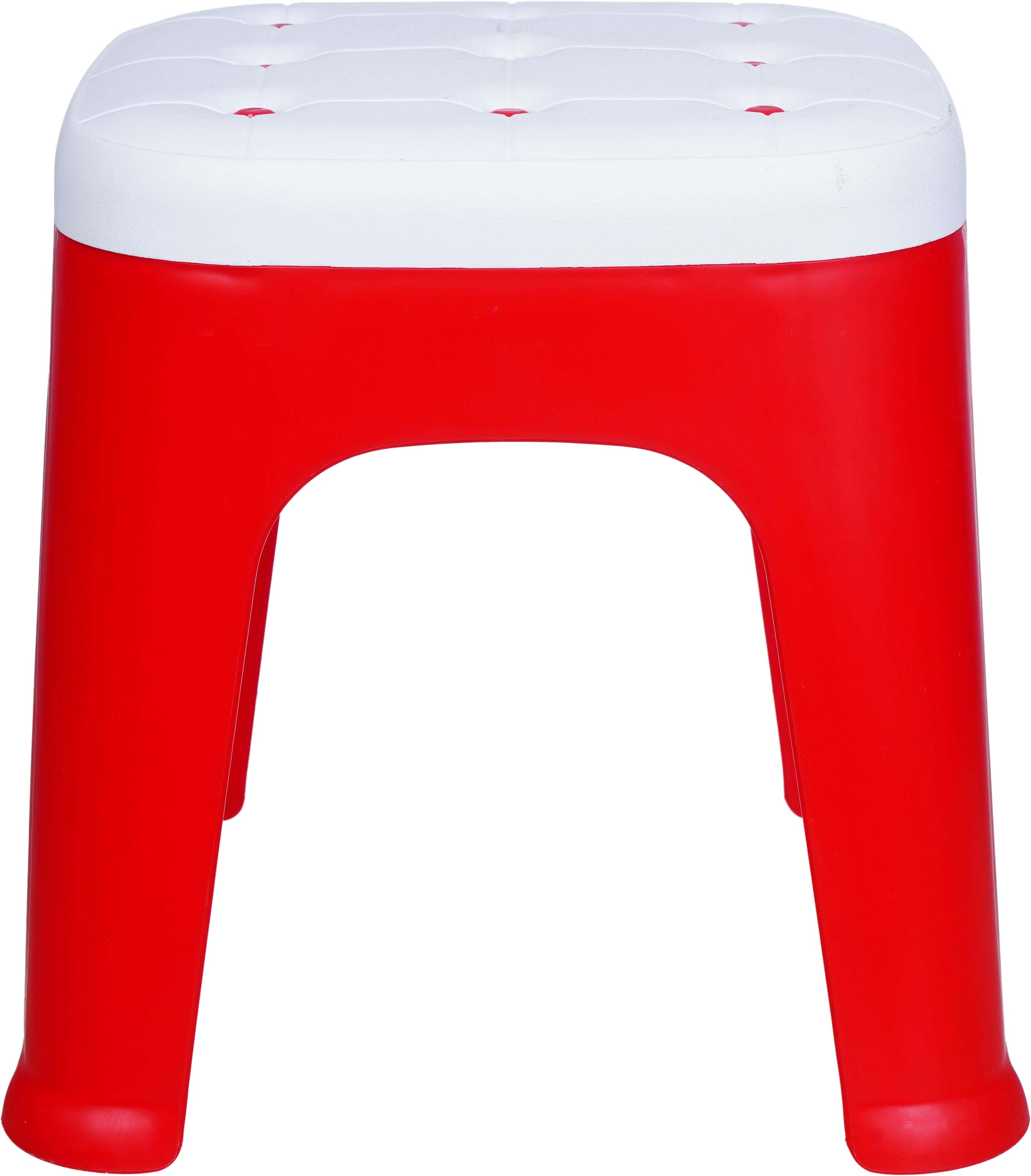 Al Wataneya Plastic Chair, 26×26×30 cm - Red White