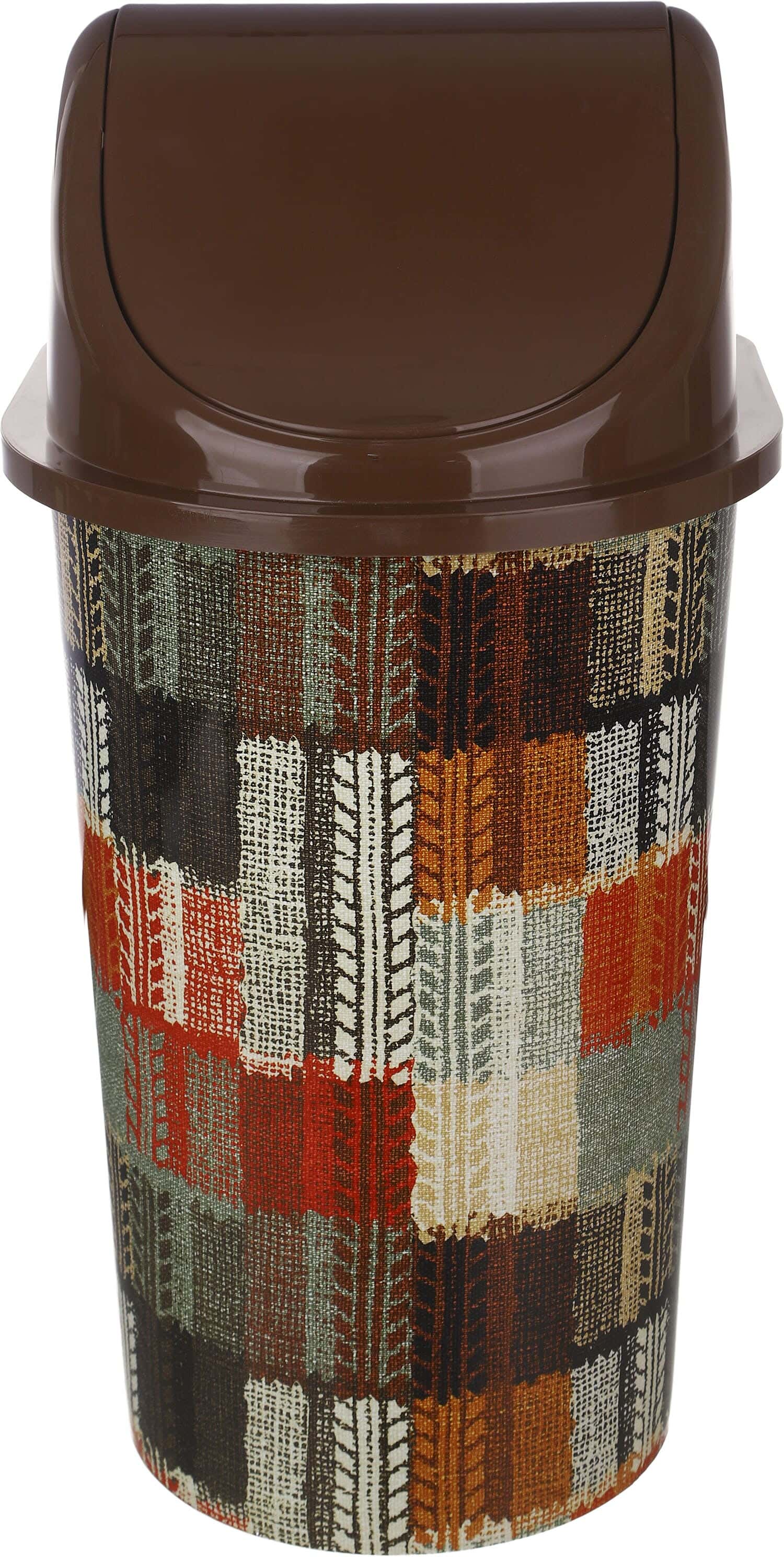 Al Wataneya Plastic Trash Bins Lid Movable Lid, 54.5×30.5×29 cm - Multicolor