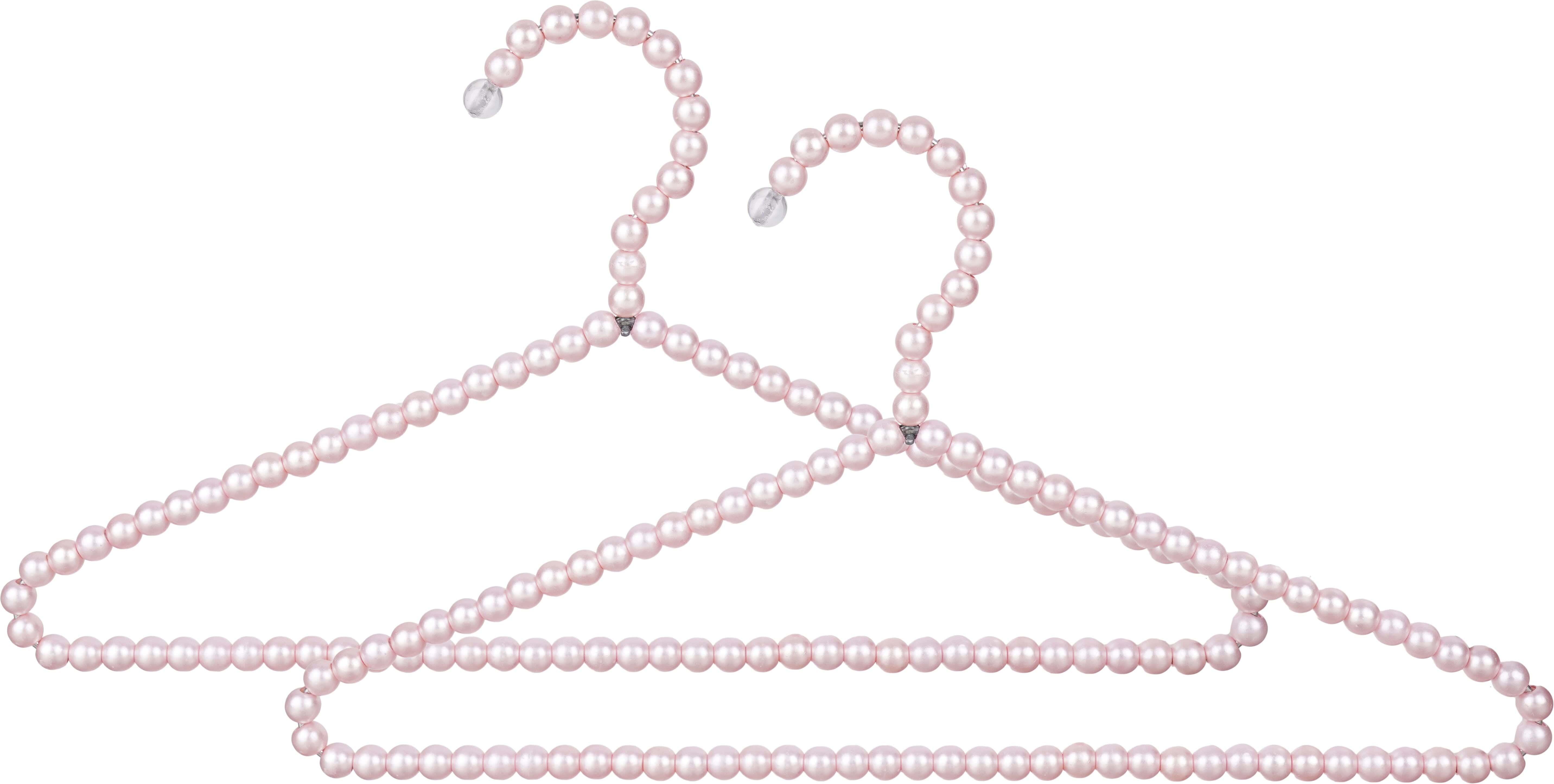 Loli Metal Clothes Hanger Set, 2 Pieces, 38 cm - Rose
