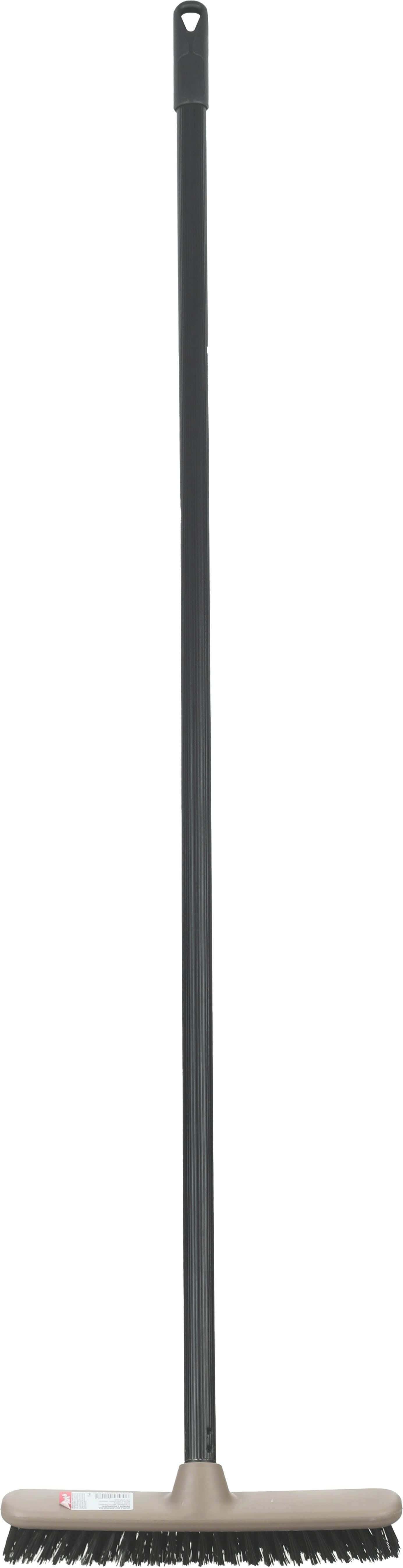 Plastic Cleaning Brush, Metal Handle, 110 cm - Black Caffee