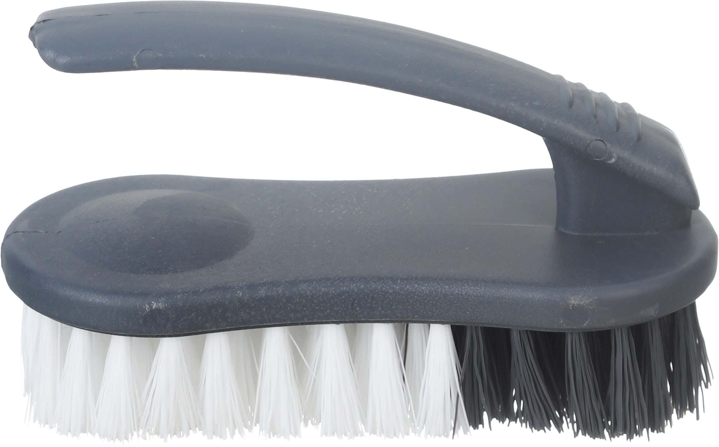 York Plastic Cleaning Brush, 14×6 cm - Dark Grey