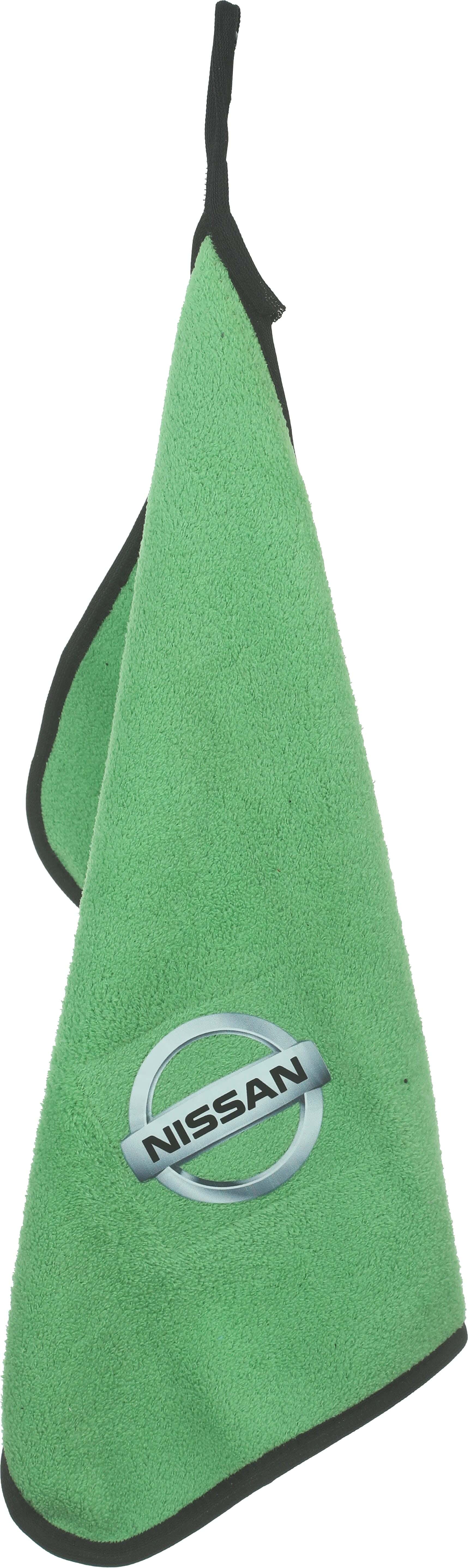 Fabric Car Cleaning Towel, 40x60 cm - Green