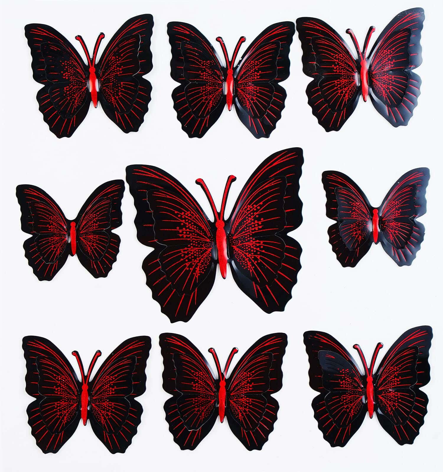 Double-Sided Plastic Sticker Card, 30×30 Cm - Multicolor