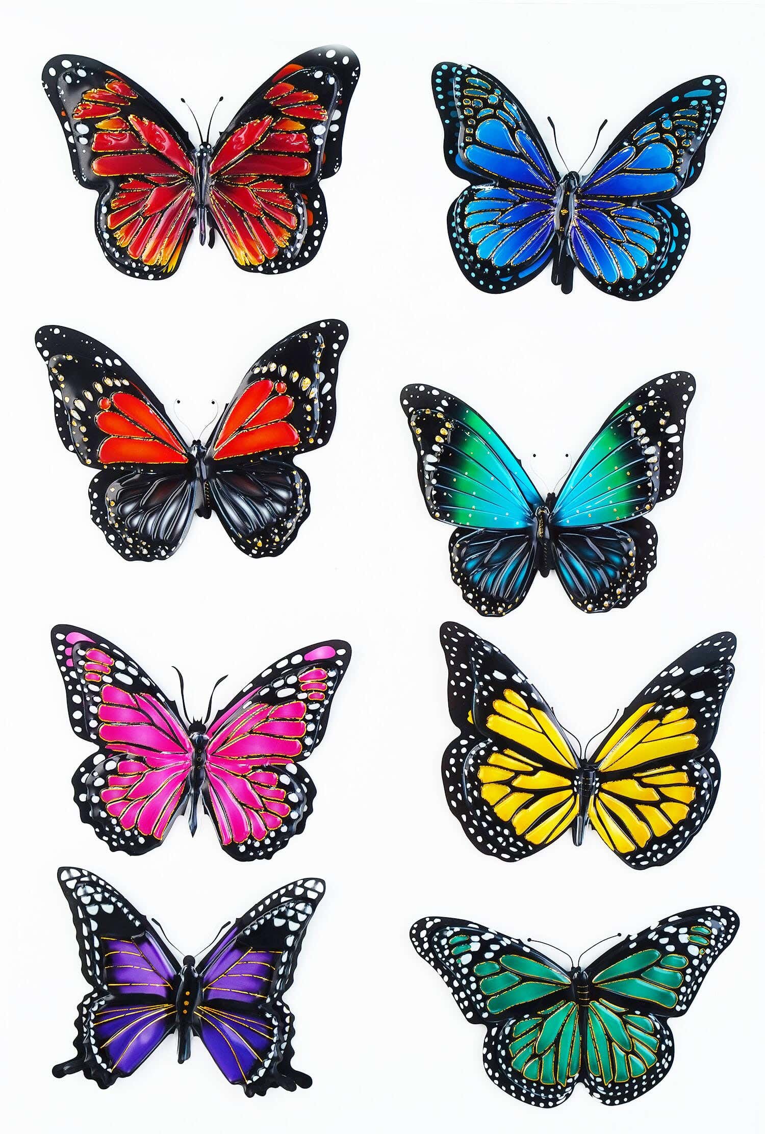 Double-Sided Plastic Sticker Card, 50×33 Cm - Multicolor