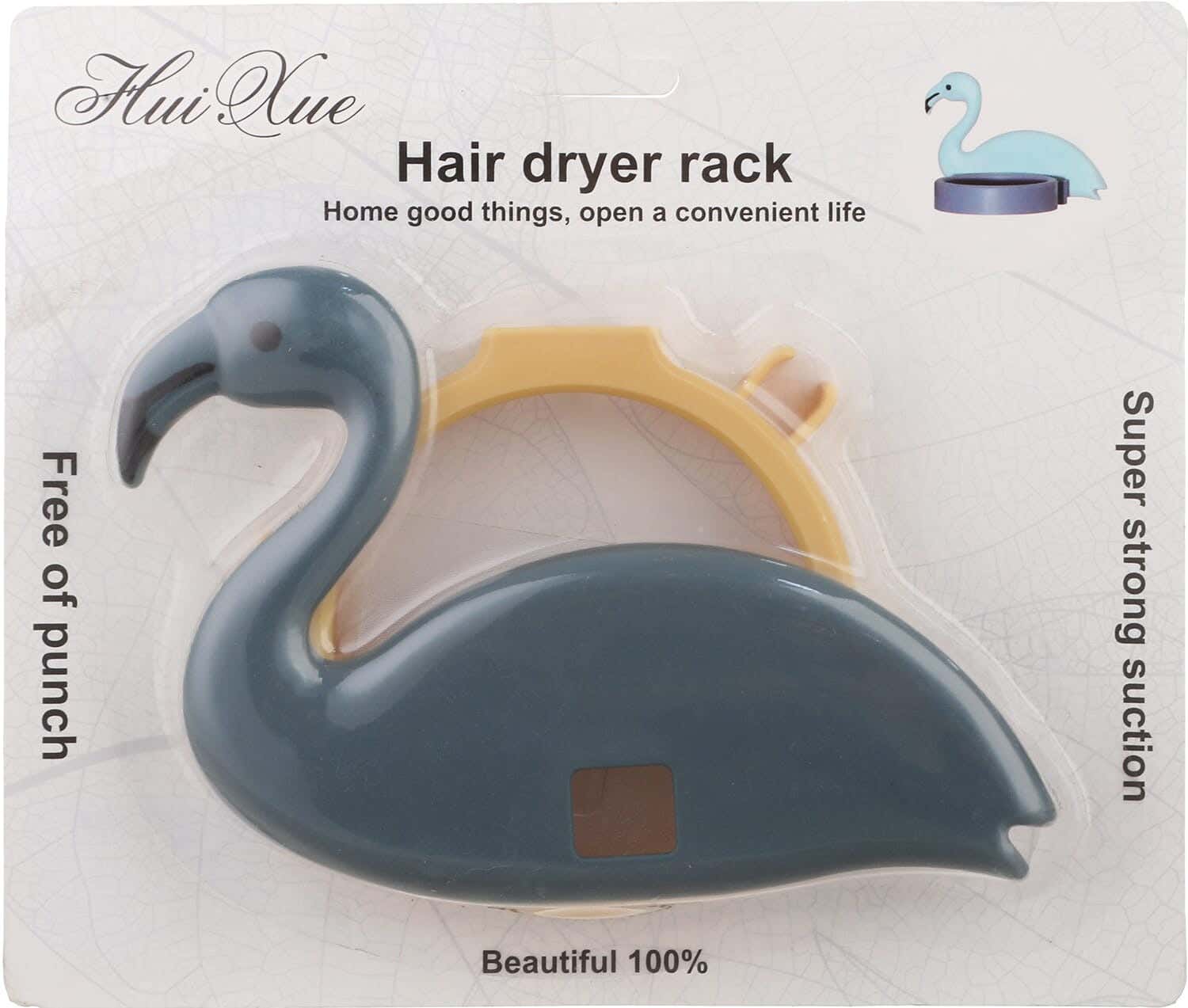 Group Tiger Plastic Broom Holder, Duck Shaped, 17 cm - Multicolor