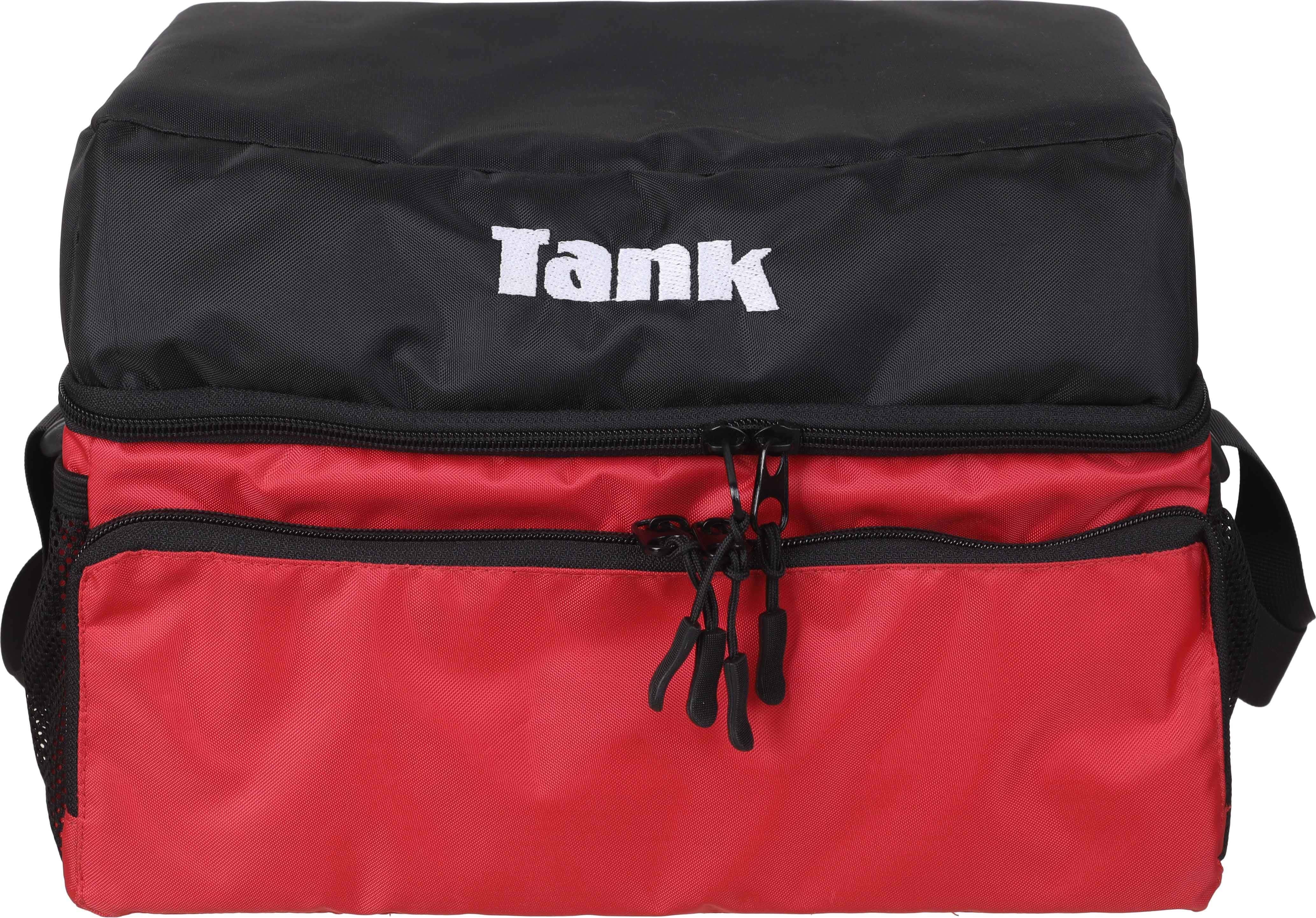 Tank Fabric Thermal Bag, 12 Liters - Red Black