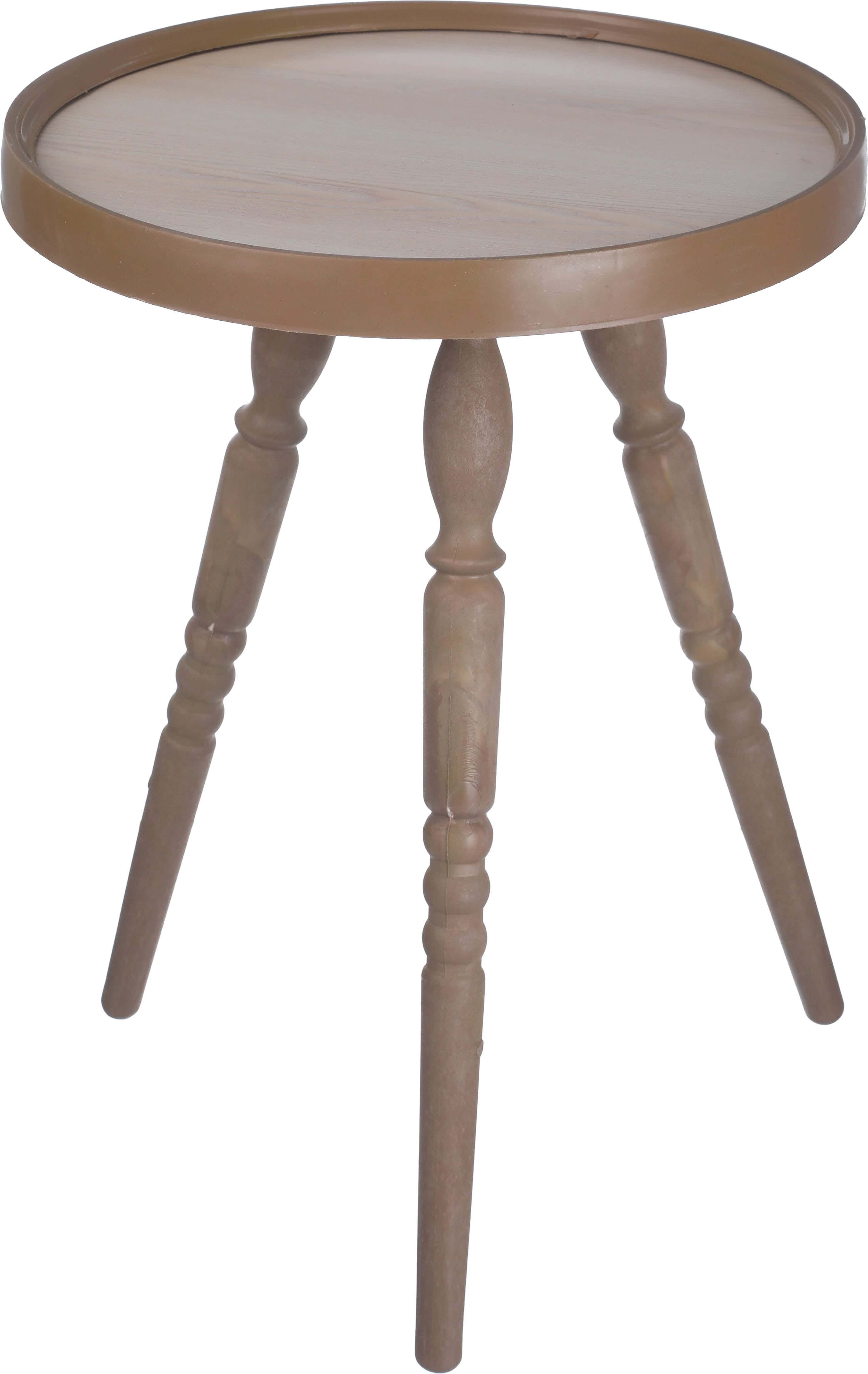 MDF Wood Side Table, 35×50 cm - Brown Beige