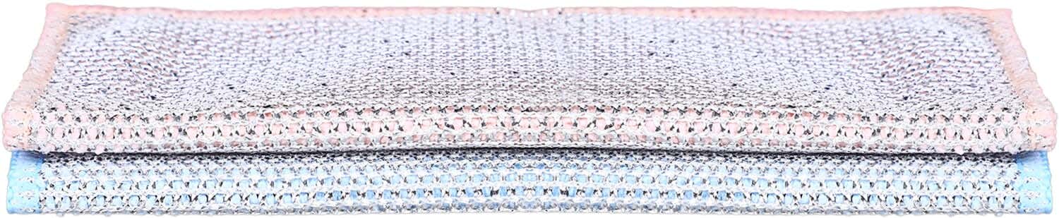 Kitchen Cleaning Towels Set, 2 Pieces, 2 Sides, 20 cm - Multicolor
