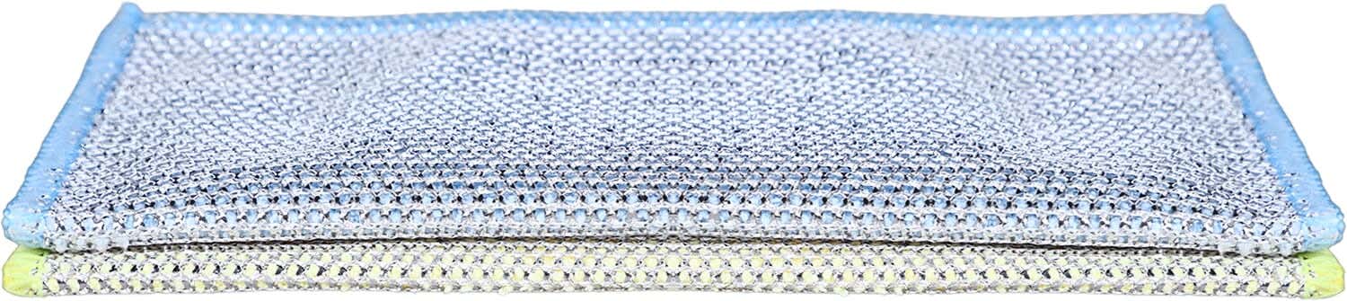 Kitchen Cleaning Towels Set, 2 Pieces, 2 Sides, 20 cm - Multicolor