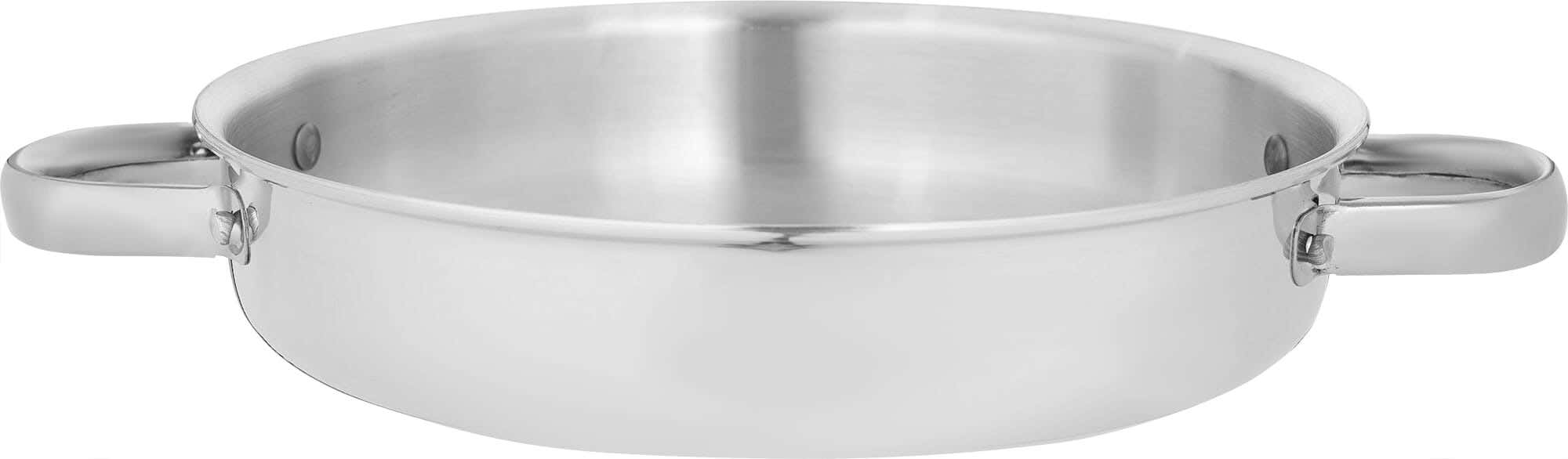El Zenouki Aluminum Frying Pan With Handle, 20 Cm - Silver