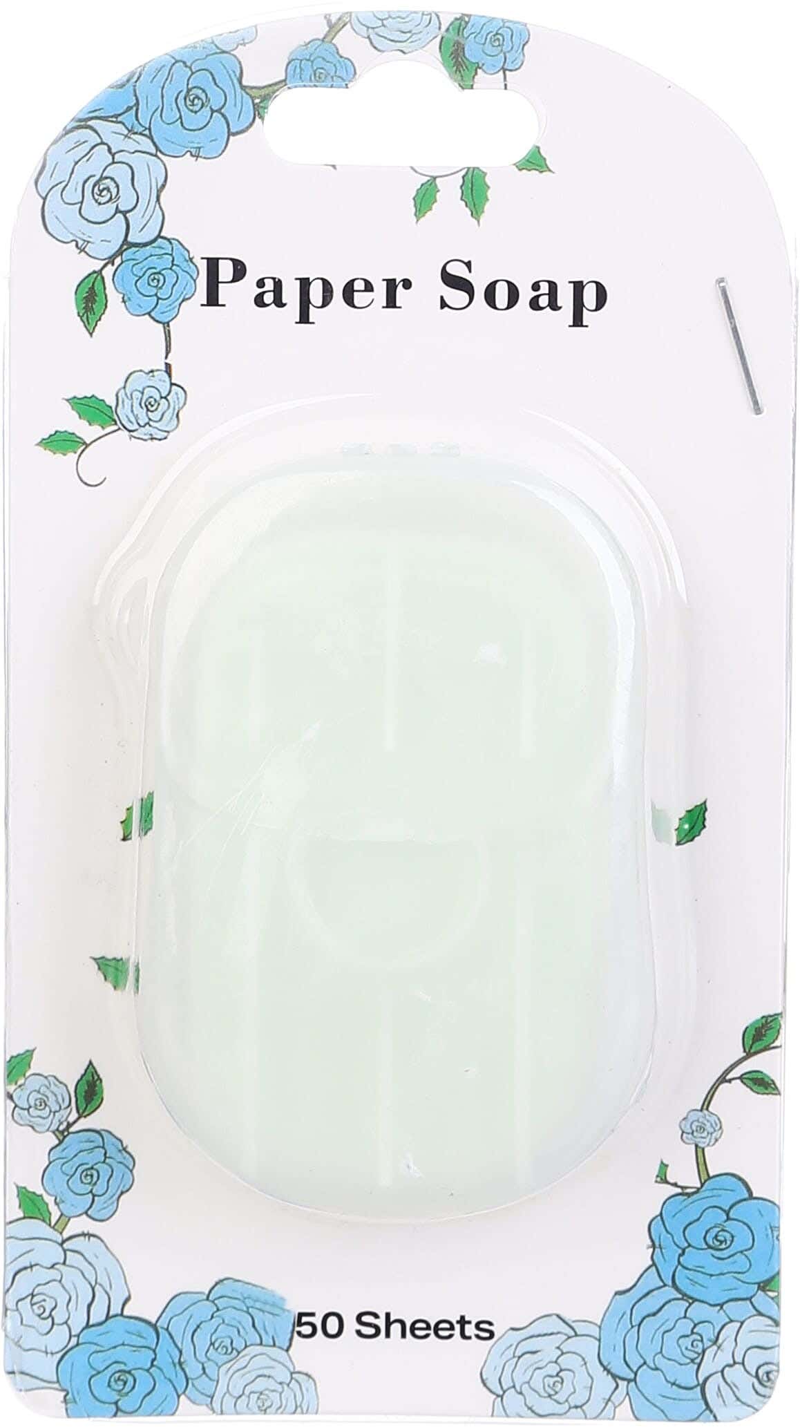 Paper Soap Box, 50 Sheets, 6×4 cm - Light Green