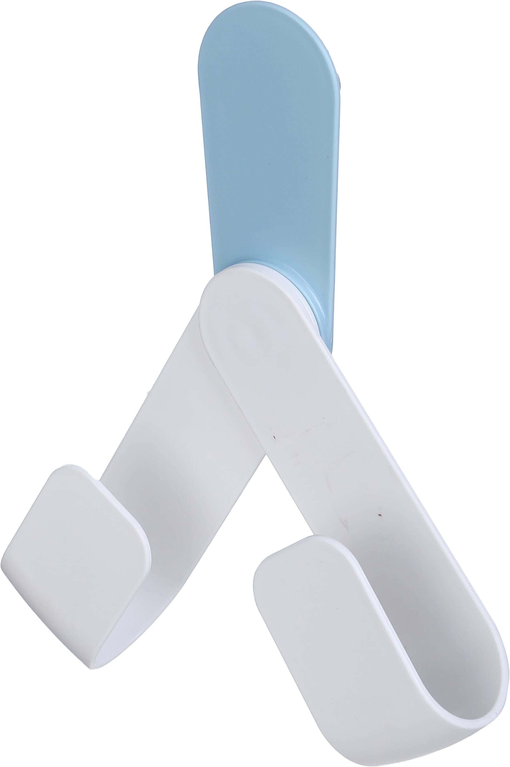 Plastic Spoon Holder, Double Sided Adhesive, 6 cm - White Light Blue