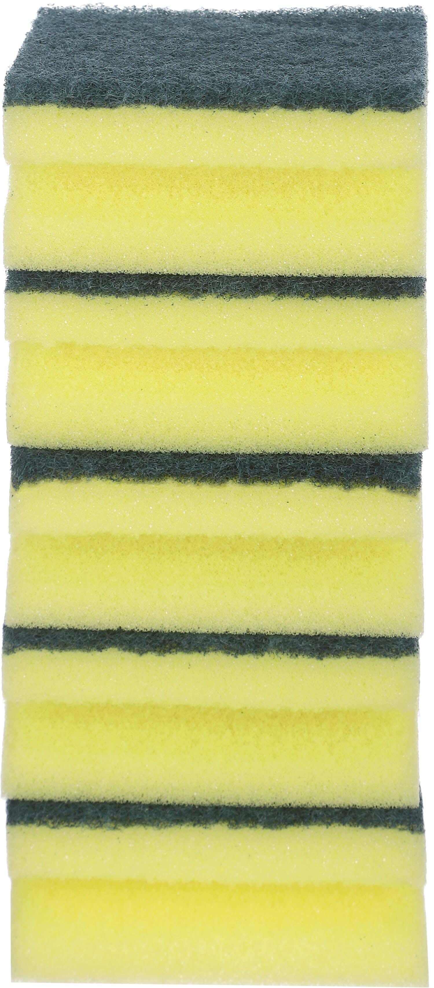 Weazy Cleaning Sponge Set, 5 Pieces, 8×5.5×4 cm - Yellow