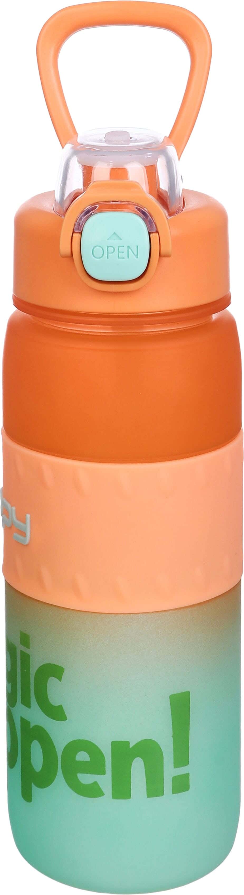Plastic Sport Water Bottle, with Straw, 800 ml - Multicolor