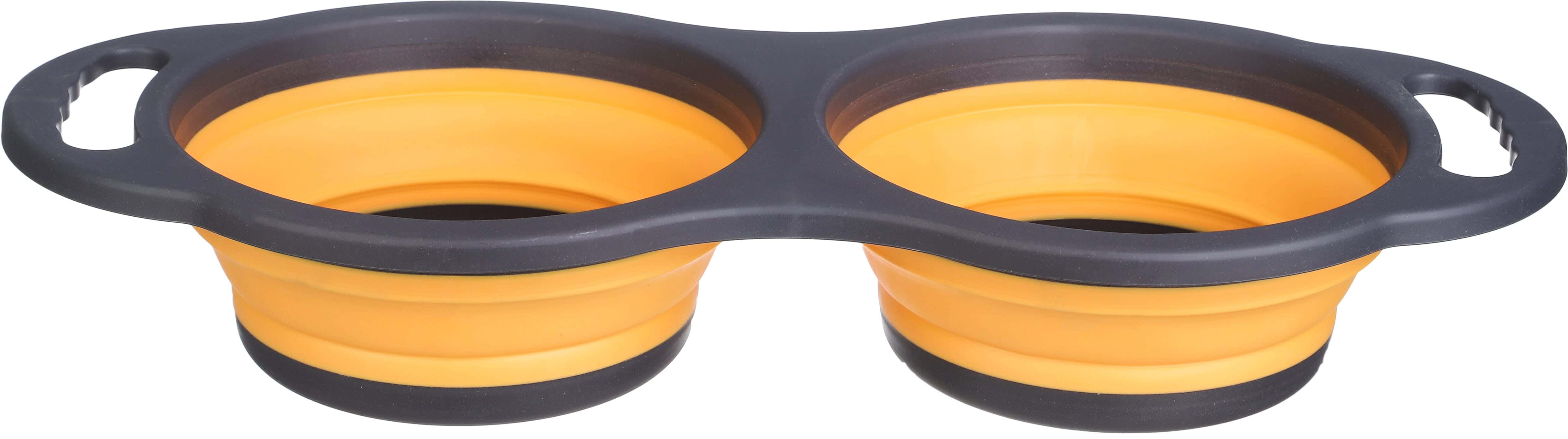 Plastic×Silicone Sink Strainer, 2 Eyes, 40 cm - Dark Grey Orange