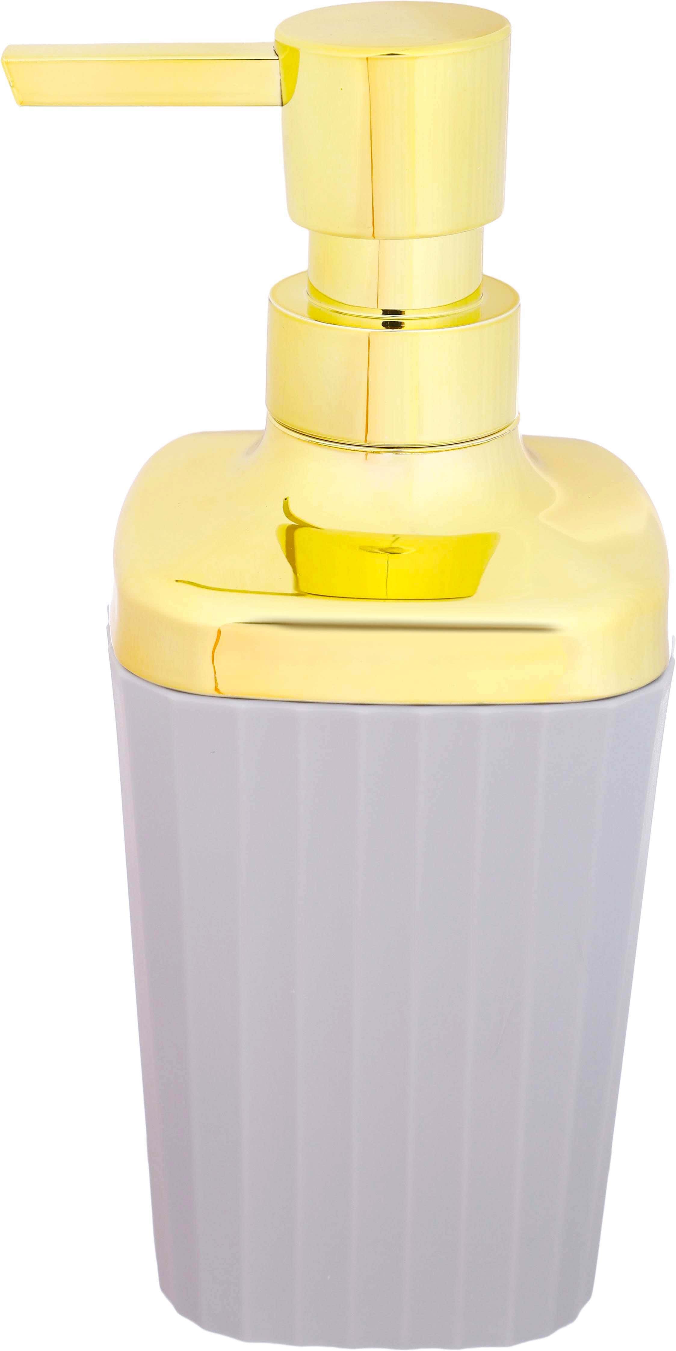 Plastic Soap Pump, 17 cm - Grey Gold