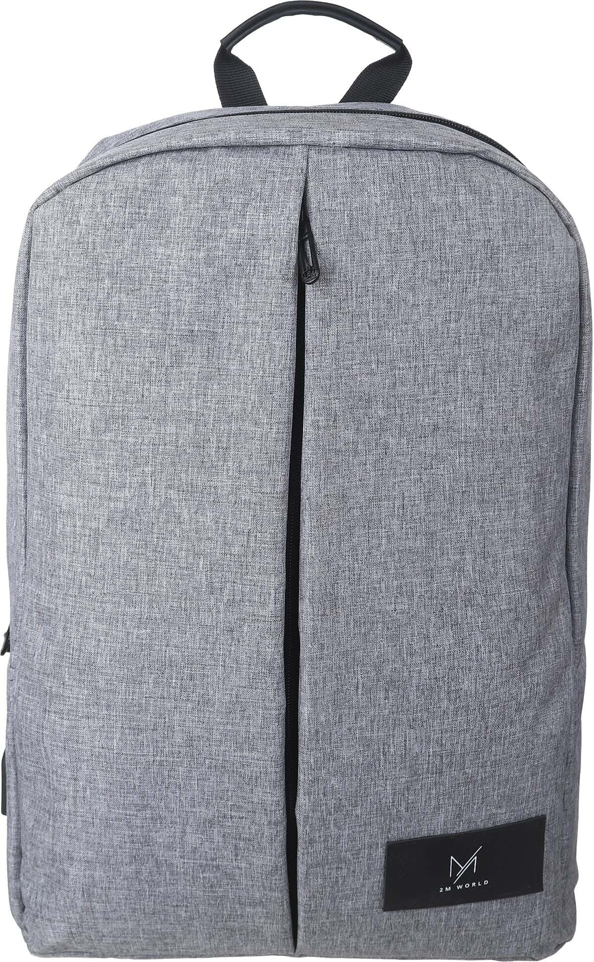 Bang Linen Laptop Bag, 2 Zippers, 44×27 cm - Grey