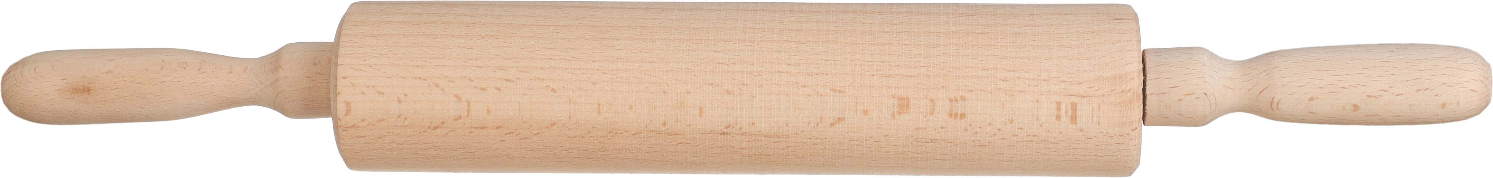 Beech wood Rolling Pin with movable handle, 48×6×5 cm - Wooden