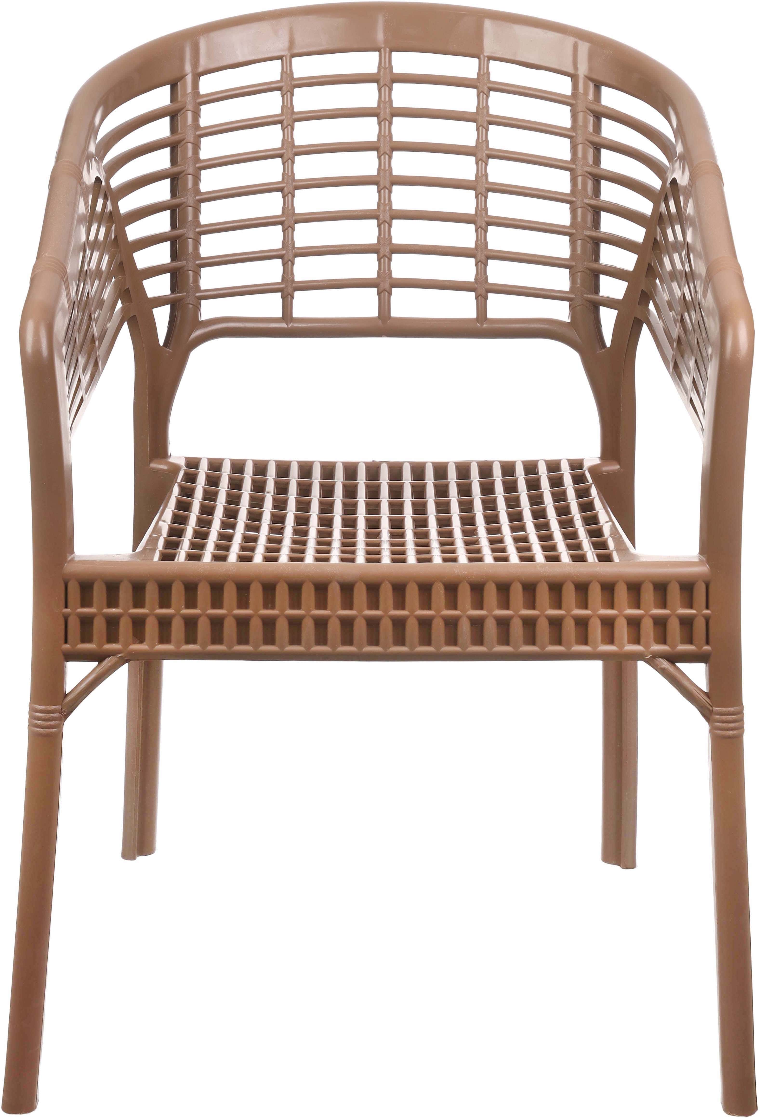 Safeer Plastic Chair, 46×54×79 cm - Beige