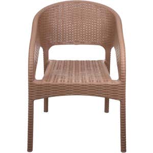 كرسي بلاستيك سفير، 55×60×80 سم - بيج