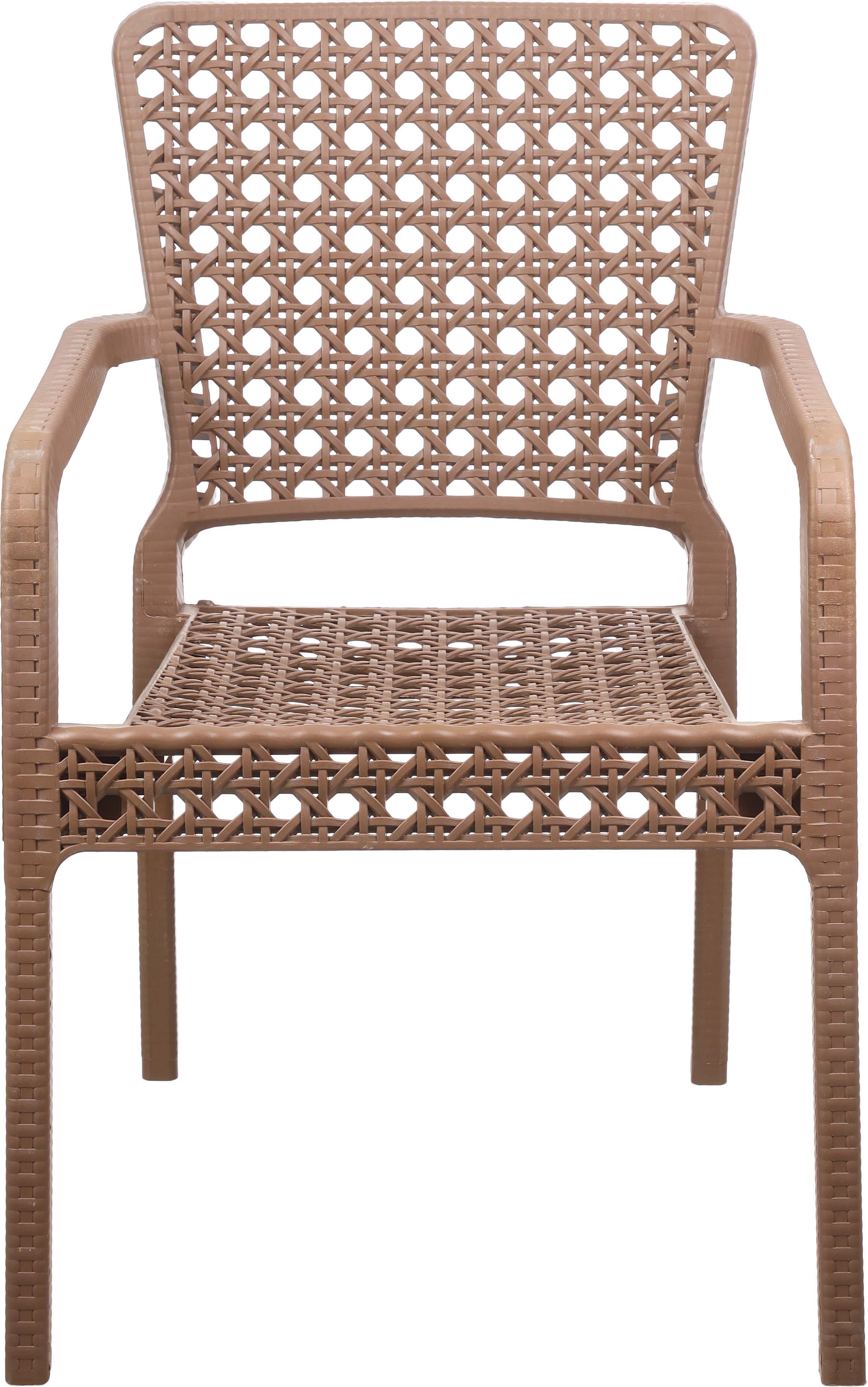 Safeer Plastic Chair, 46×56×85 cm - Beige