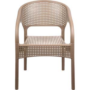 كرسي بلاستيك سفير، 52×57×76 سم - بيج
