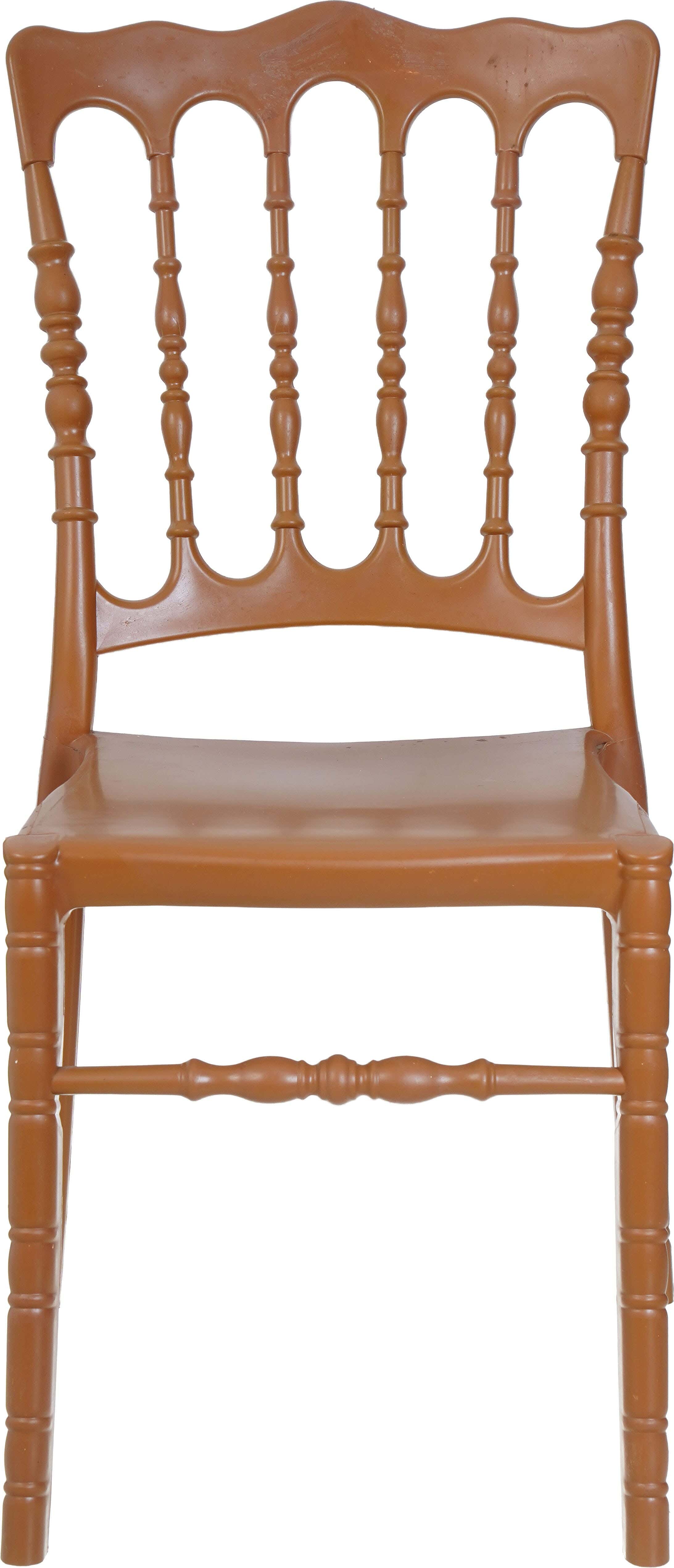 Safeer Plastic Chair, 38×36×86 cm - Beige