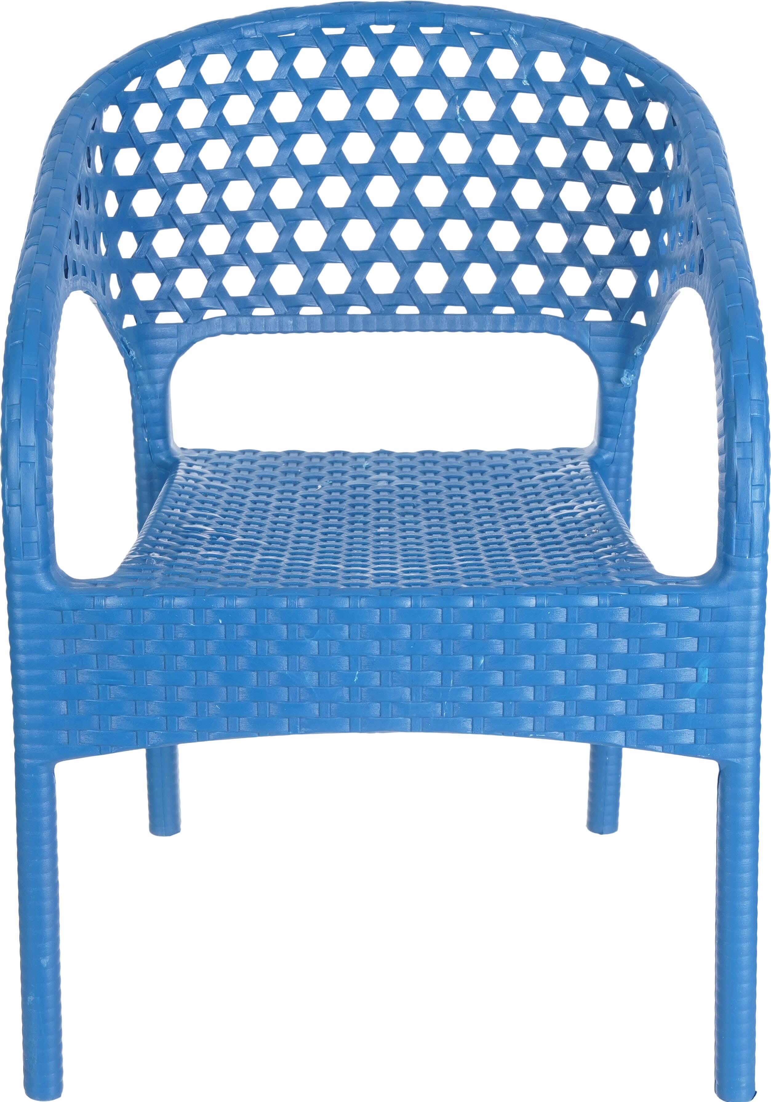 Safeer Plastic Baby Chair, 36×38×53 cm - Blue